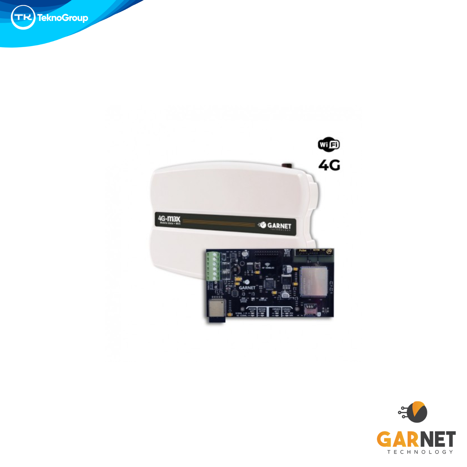 Módulo Comunicador Garnet Línea Titanium WiFi + 4G Celular - Automonitoreo App Móvil, Reporte de Monitoreo y Doble Vía de Comunicación