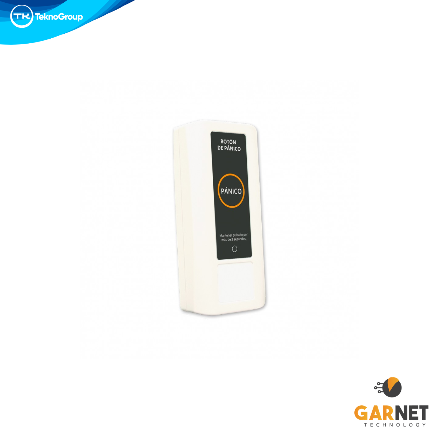 Botón de Pánico Inalámbrico Garnet - Compatible con Teclados RF G-LCD732RF, Transmisión 434 MHz y Pila CR2025 Incluida