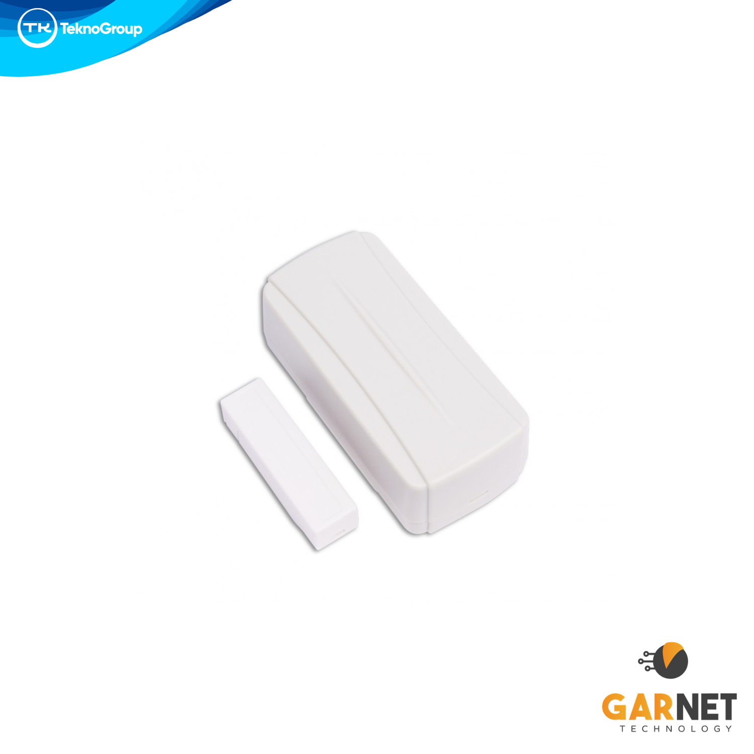 Detector Magnético Inalámbrico Garnet - Sensor de Apertura para Puertas y Ventanas, Entrada Auxiliar de Zona y Batería CR123A Incluida
