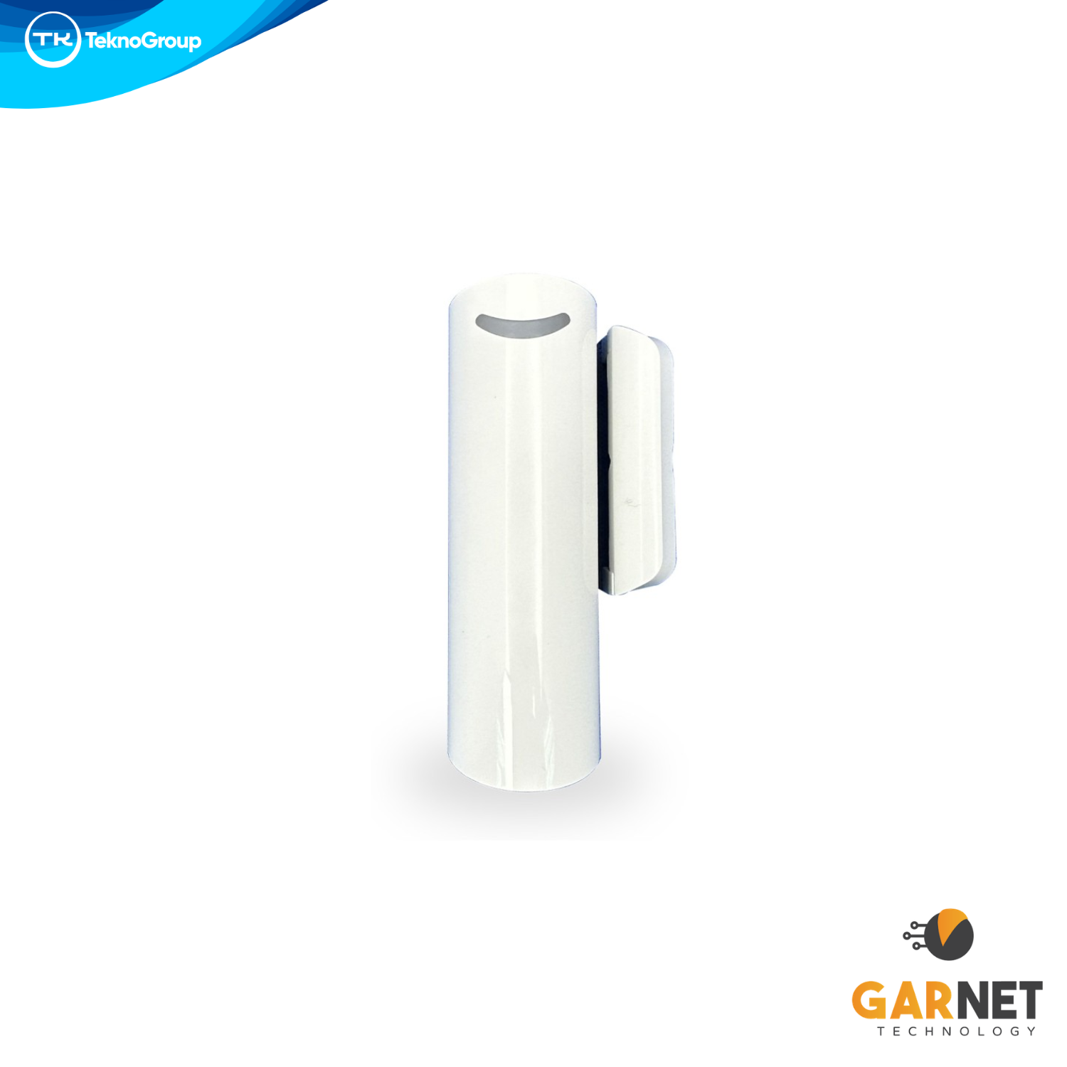 Detector Magnético Inalámbrico Slim Garnet - Sensor de Apertura para Puertas y Ventanas, Entrada Auxiliar de Zona y Batería CR123A
