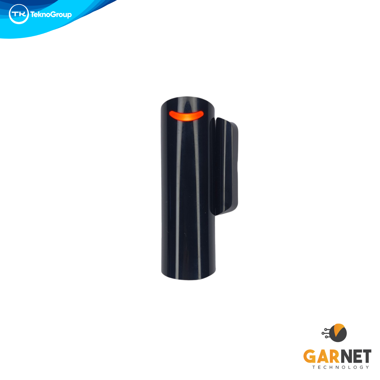 Detector Magnético Inalámbrico Slim Garnet Negro - Sensor de Apertura para Puertas y Ventanas, Entrada Auxiliar y Batería CR123A