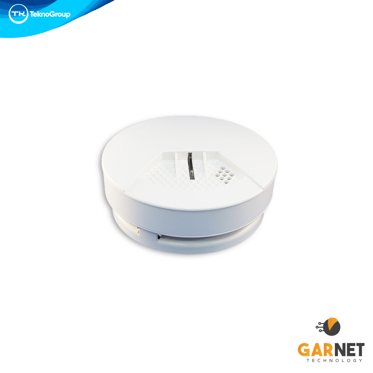 Detector de Humo Fotoeléctrico Inalámbrico Garnet - Sensor Óptico de Incendio, Sirena Interna Incorporada y Batería CR123A Incluida
