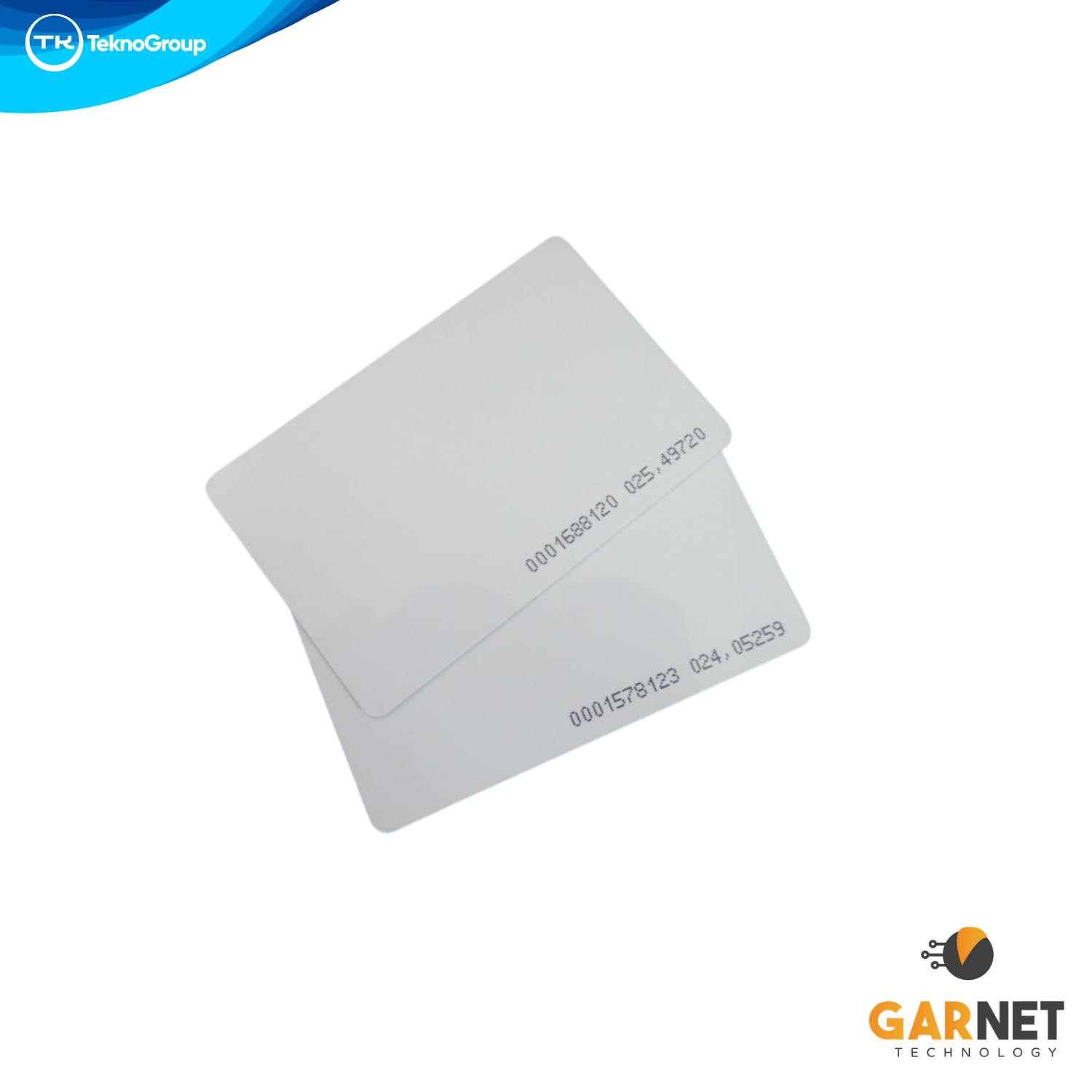 Tarjeta de Proximidad RFID 125 kHz Garnet - Formato ISO Imprimible, Código Único Impreso para Control de Acceso y Armado de Alarmas