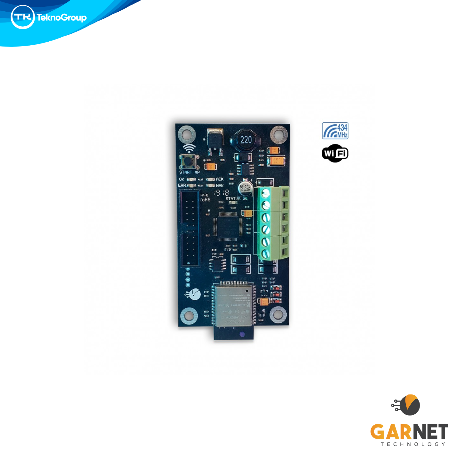 Módulo Comunicador IP WiFi Garnet - Para Centrales de Alarma Línea Titanium, Automonitoreo App Móvil y Reporte de Monitoreo