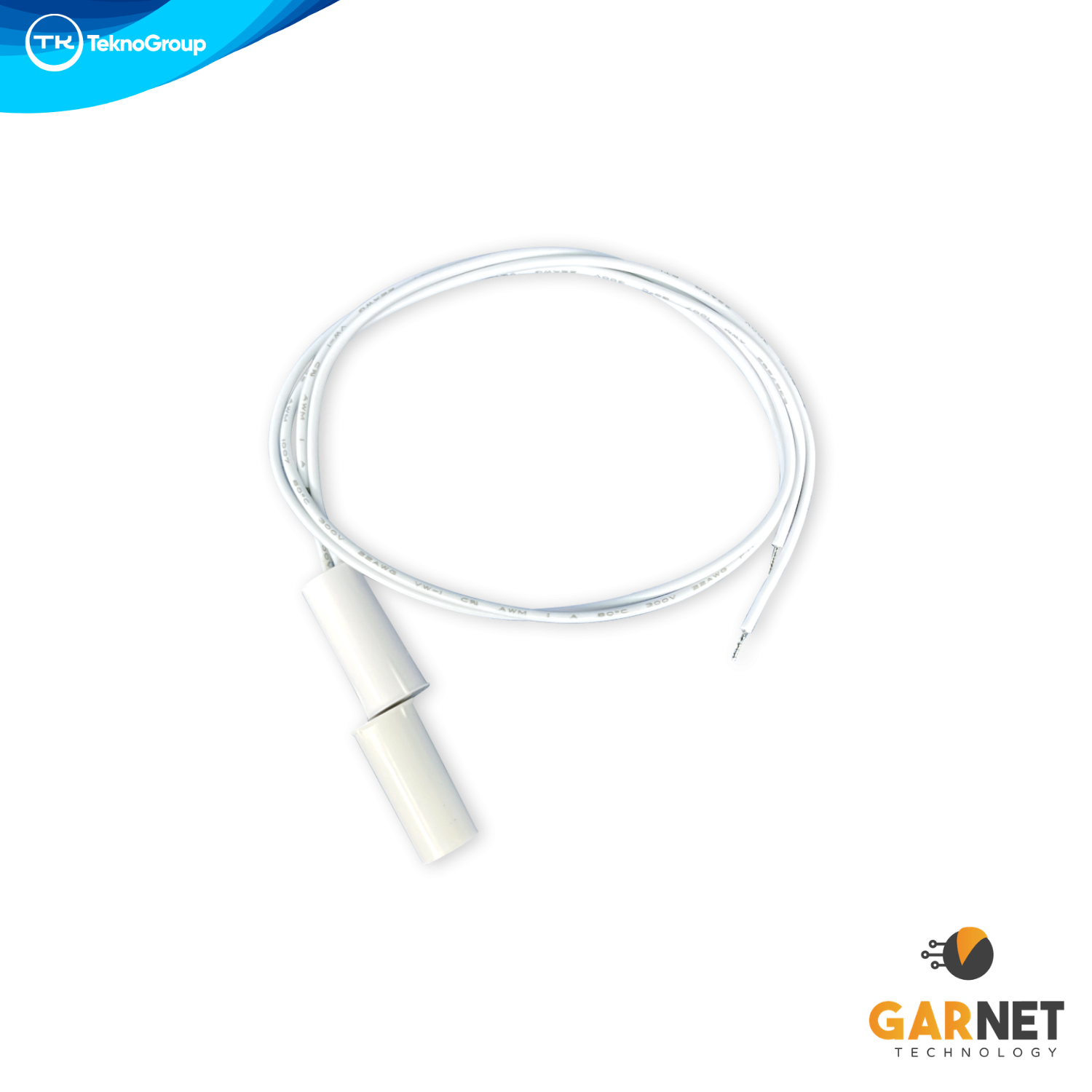 Tamper Magnético Cilíndrico de Embutir Garnet para Gabinete - Sensor Antisabotaje Normalmente Cerrado con Cables para Gab-01 y Paneles