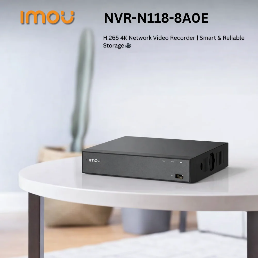 NVR IP | 18 CANALES | COMPRESION H.265 | SALIDA HDMI Y VGA | SOPORTE AUDIO | NVR-N118-8A0E | IMOU 2