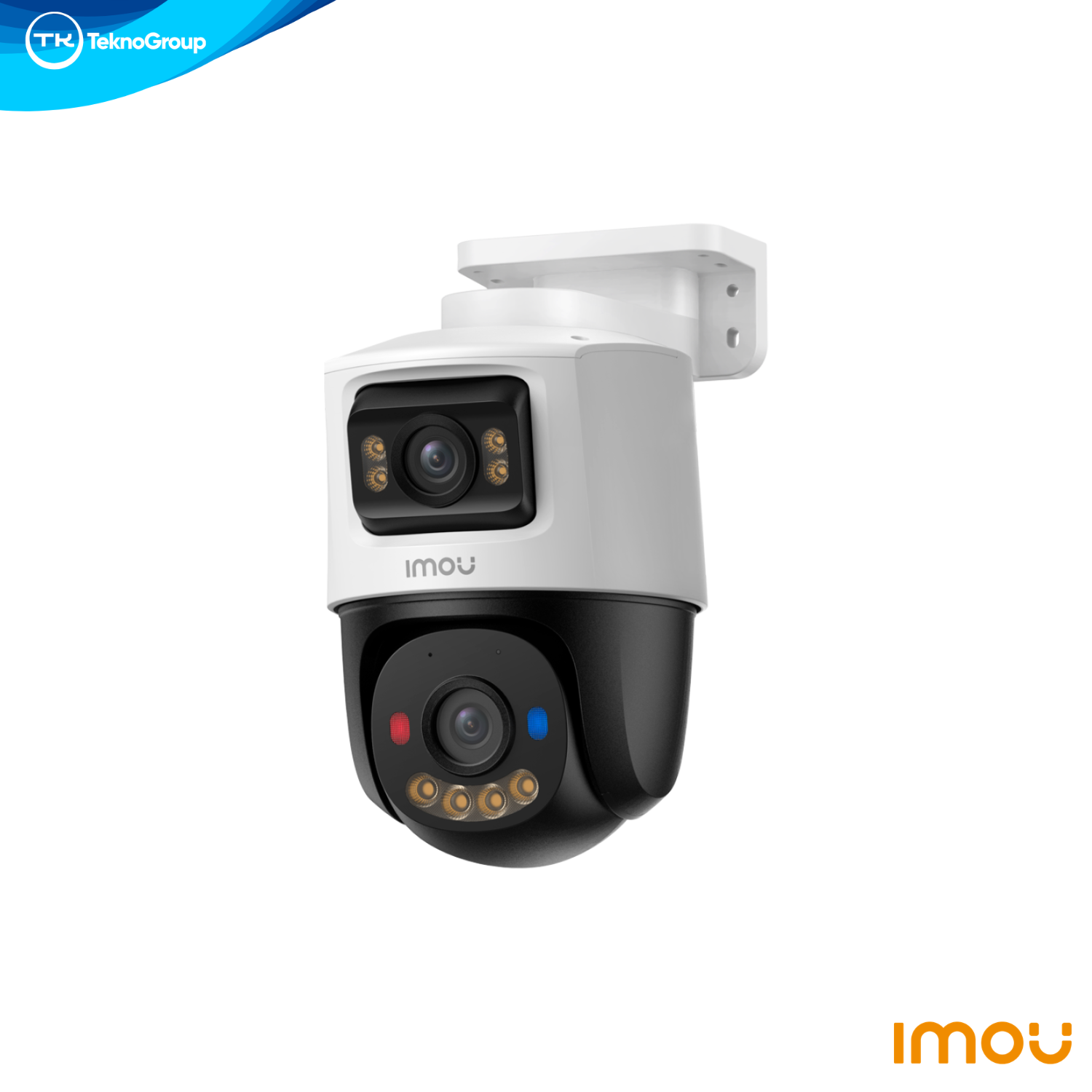 Cámara IP PoE Exterior Imou Cruiser Dual 10MP (2 Lentes 5MP+5MP) 2.8mm - RJ45, Full Color, Sirena, Audio 2 Vías, PS70FP-10M0