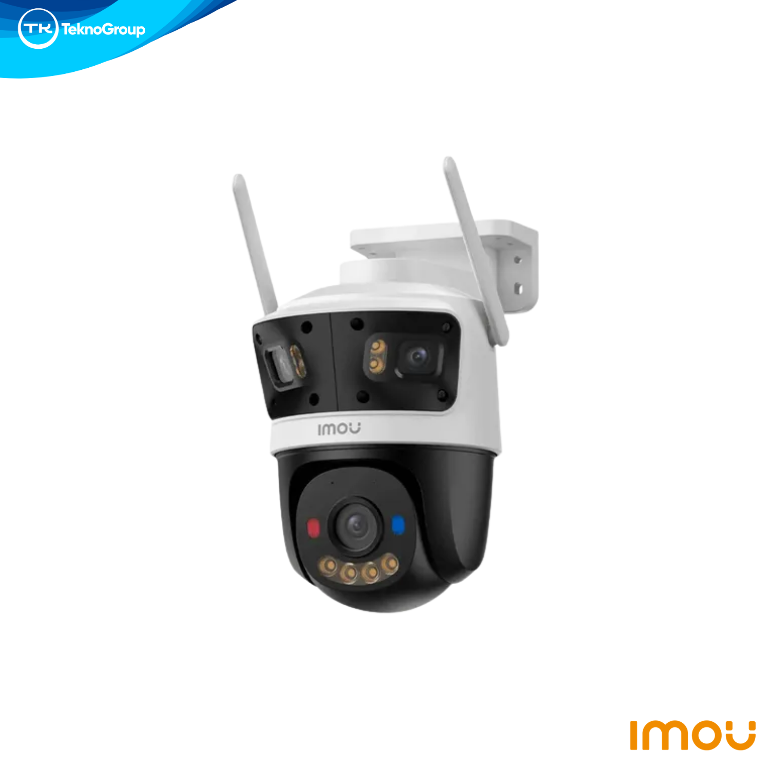 Cámara IP WiFi Exterior Imou Cruiser Triple Lente 11MP - Luz Roja/Azul, Full Color, Audio 2 Vías, Doble MicroSD 512GB