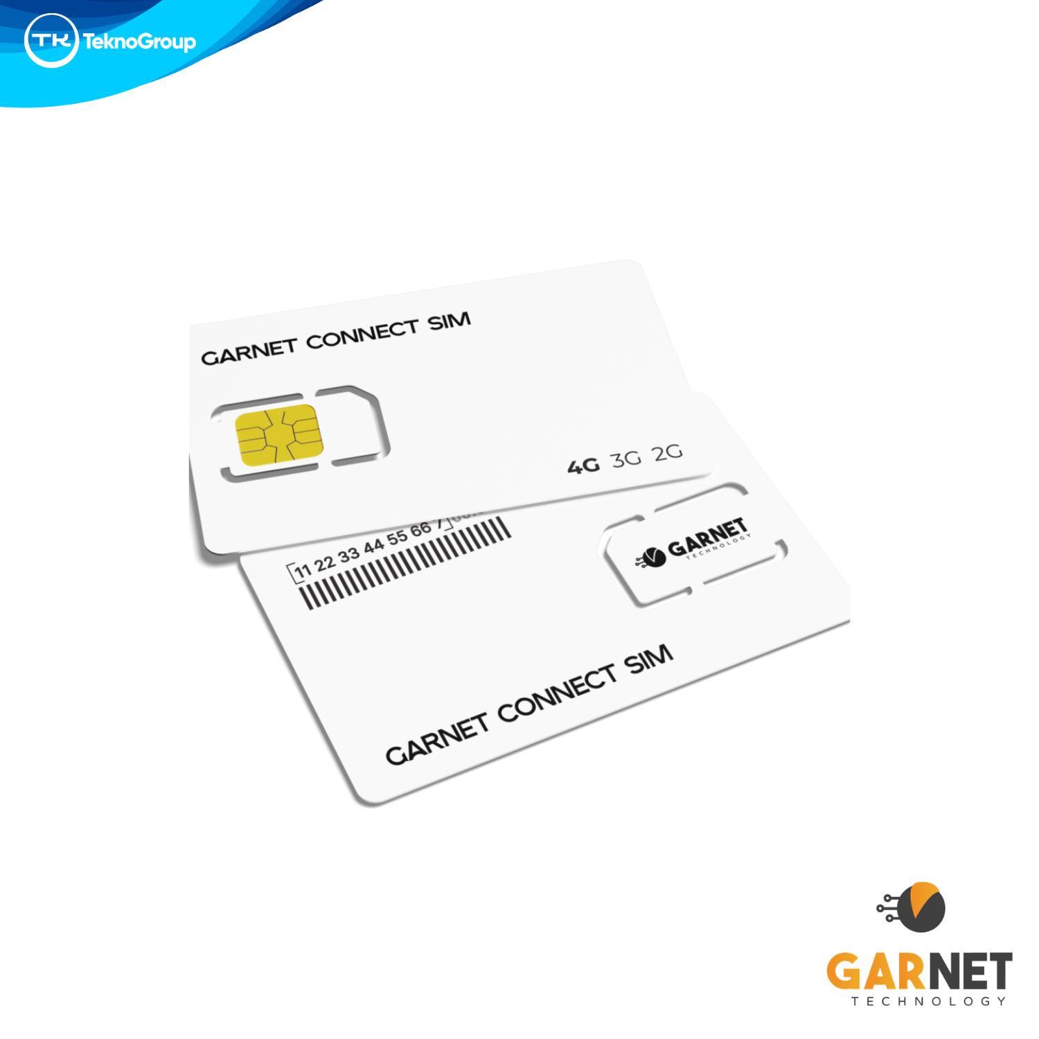 Tarjeta SIM Garnet Connect para Centrales de Alarma - Chip de Datos Multioperador 4G/3G/2G, Cobertura Redundante y Activación por App