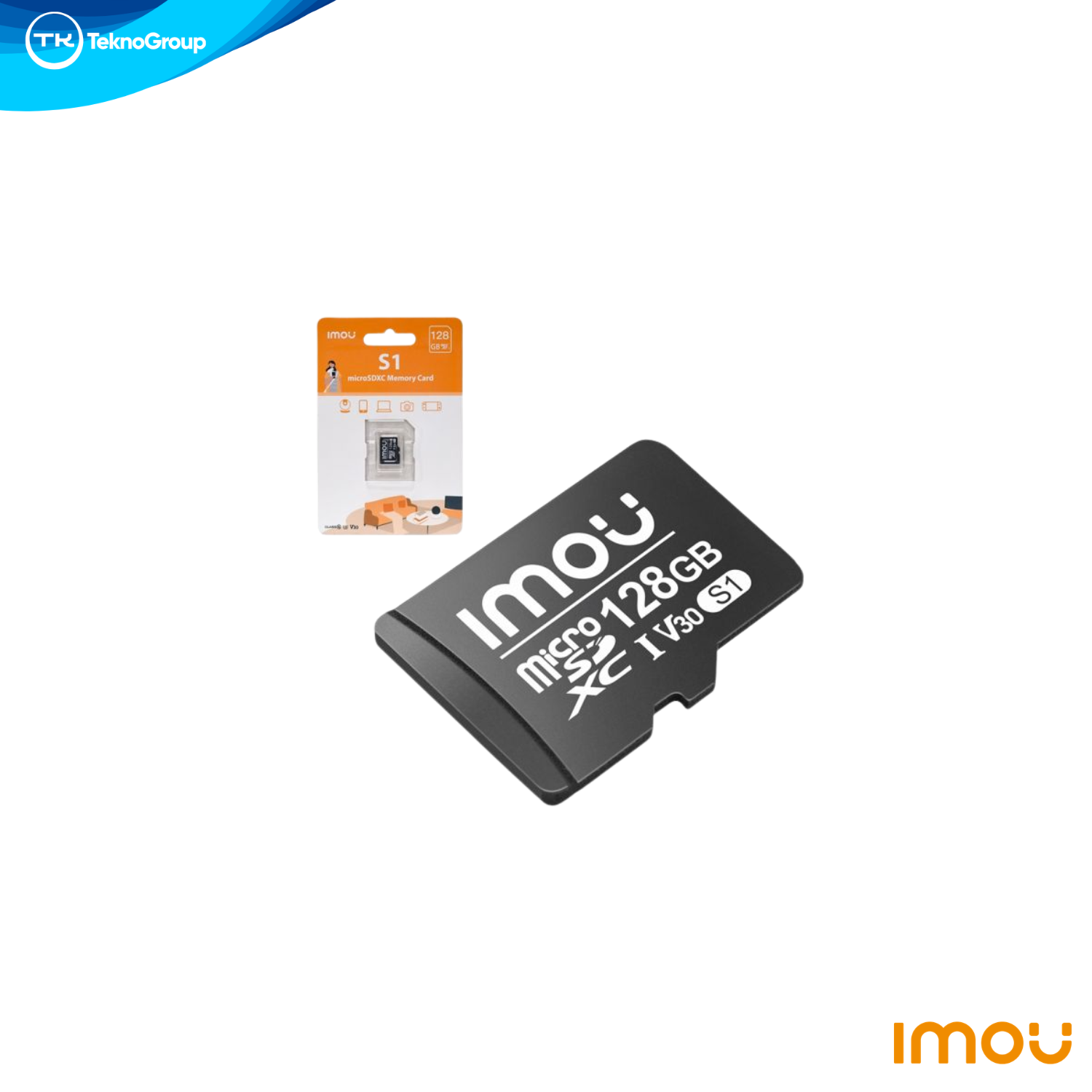 Tarjeta de Memoria MicroSD Imou 128GB ST2-128-S1 - Clase 10, UHS-I, Diseñada para Cámaras de Seguridad y Video 4K/FHD