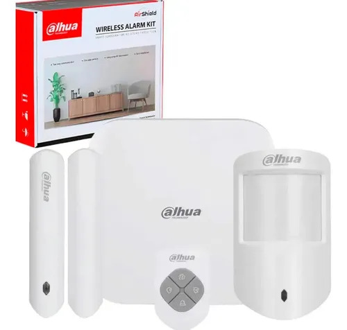 KIT ALARMA INALAMBRICA AVANZADA | WIFI / ETHERNET | HASTA 150 DISP. | SOPORTA PIR-CAM | VIDEO VERIFICACION | GRADO 2 | DHI-ART-ARC3800H-03-W2 | DAHUA