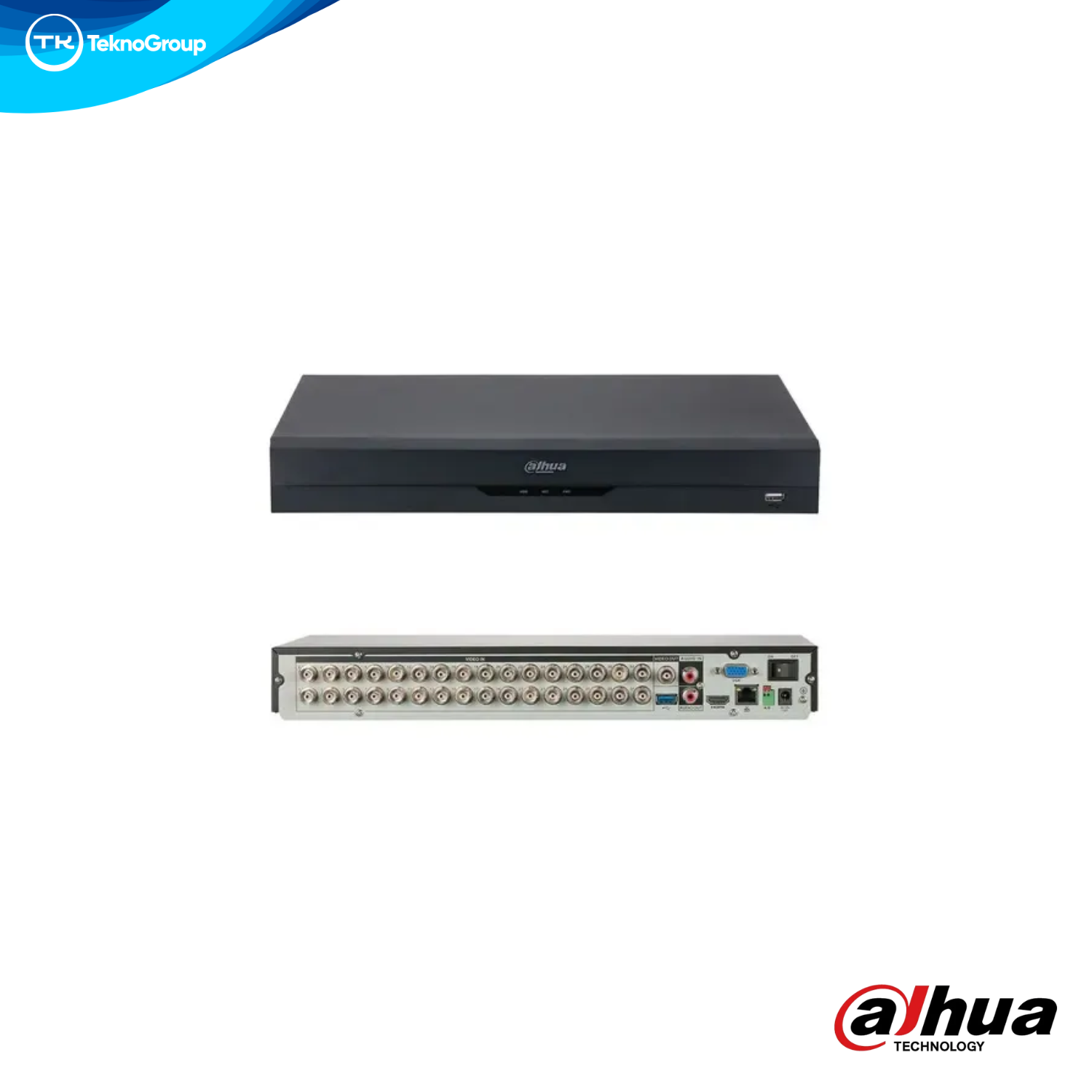 DVR Grabador Dahua XVR 32 Canales WizSense DH-XVR5232AN-I2 - 5MP Analógico, 6MP IP, Salida HDMI 4K y 2 SATA hasta 20TB