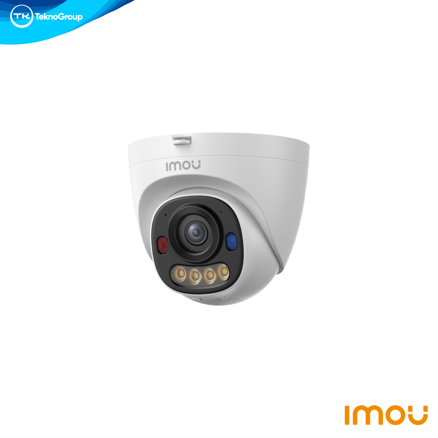 Cámara IP PoE Exterior Domo Imou 8MP 4K - Full Color, Luz Roja y Azul, Audio 2 Vías, Detección IA, IP67 IK10