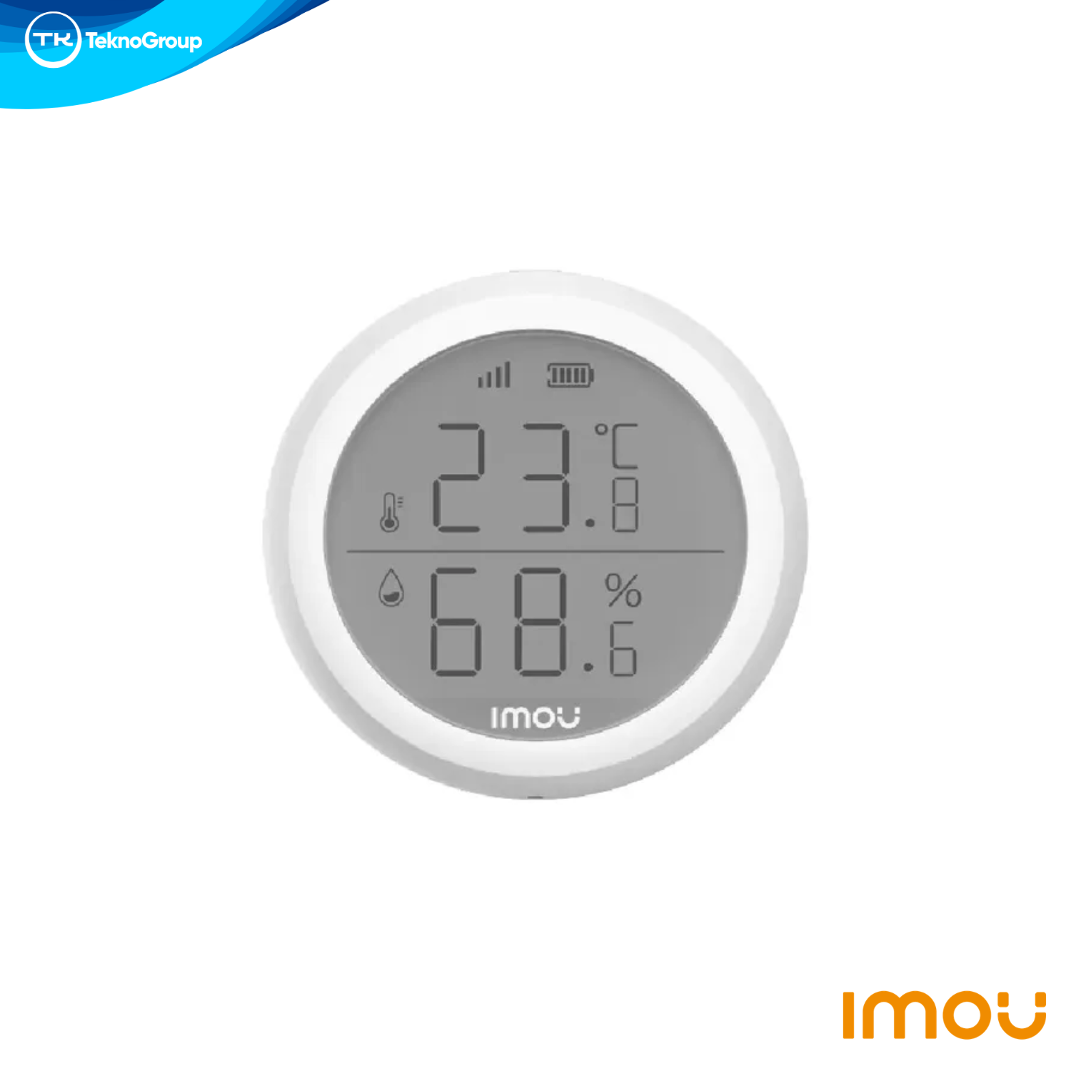 Sensor de Temperatura y Humedad Inteligente Zigbee Imou - Pantalla LCD, Monitoreo en Tiempo Real, App Imou Life