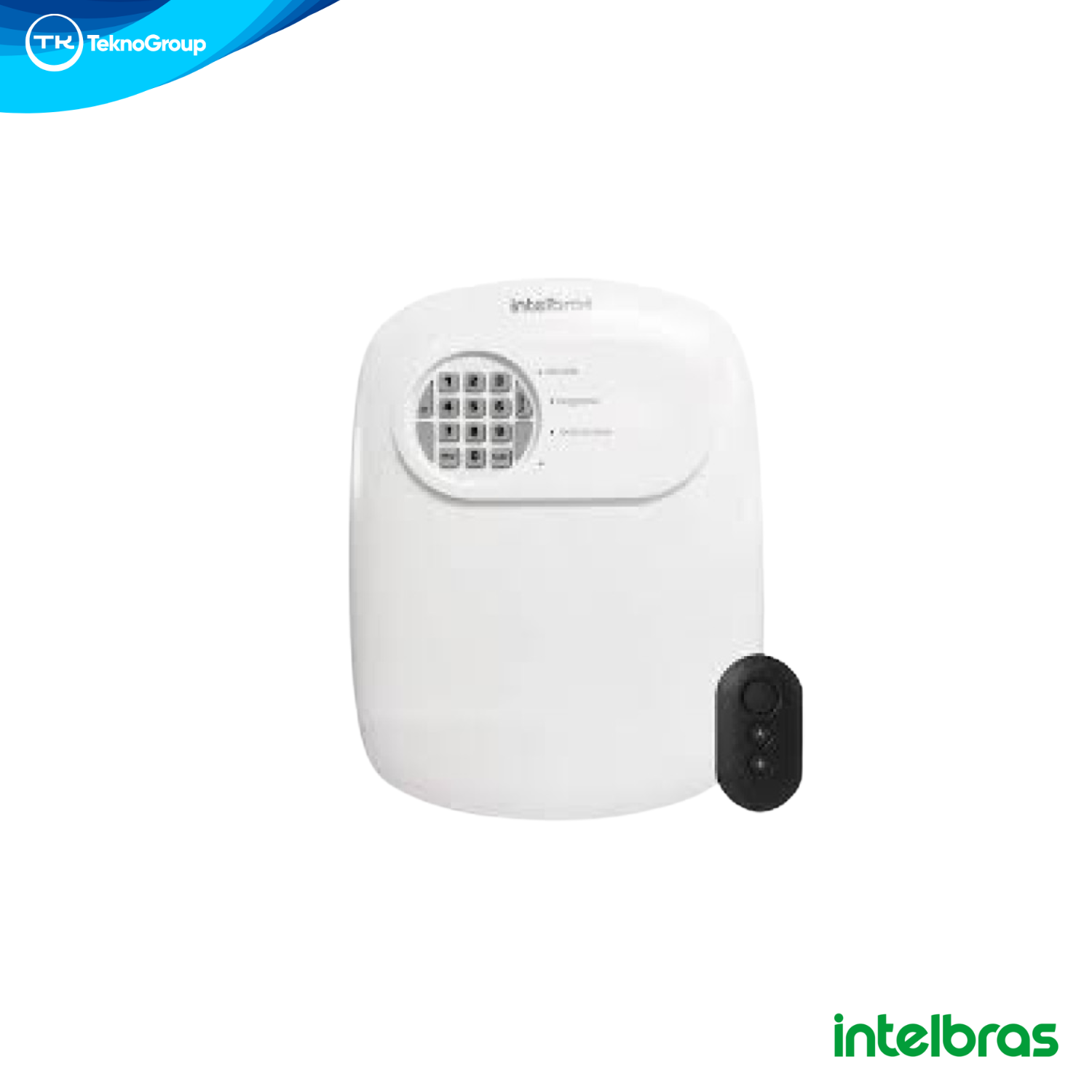 Central de Alarma Híbrida 24 Zonas Intelbras LAN y Cloud QR - 4 Zonas Cableadas, 20 Inalámbricas, Memoria 256 Eventos e Incluye Control Remoto