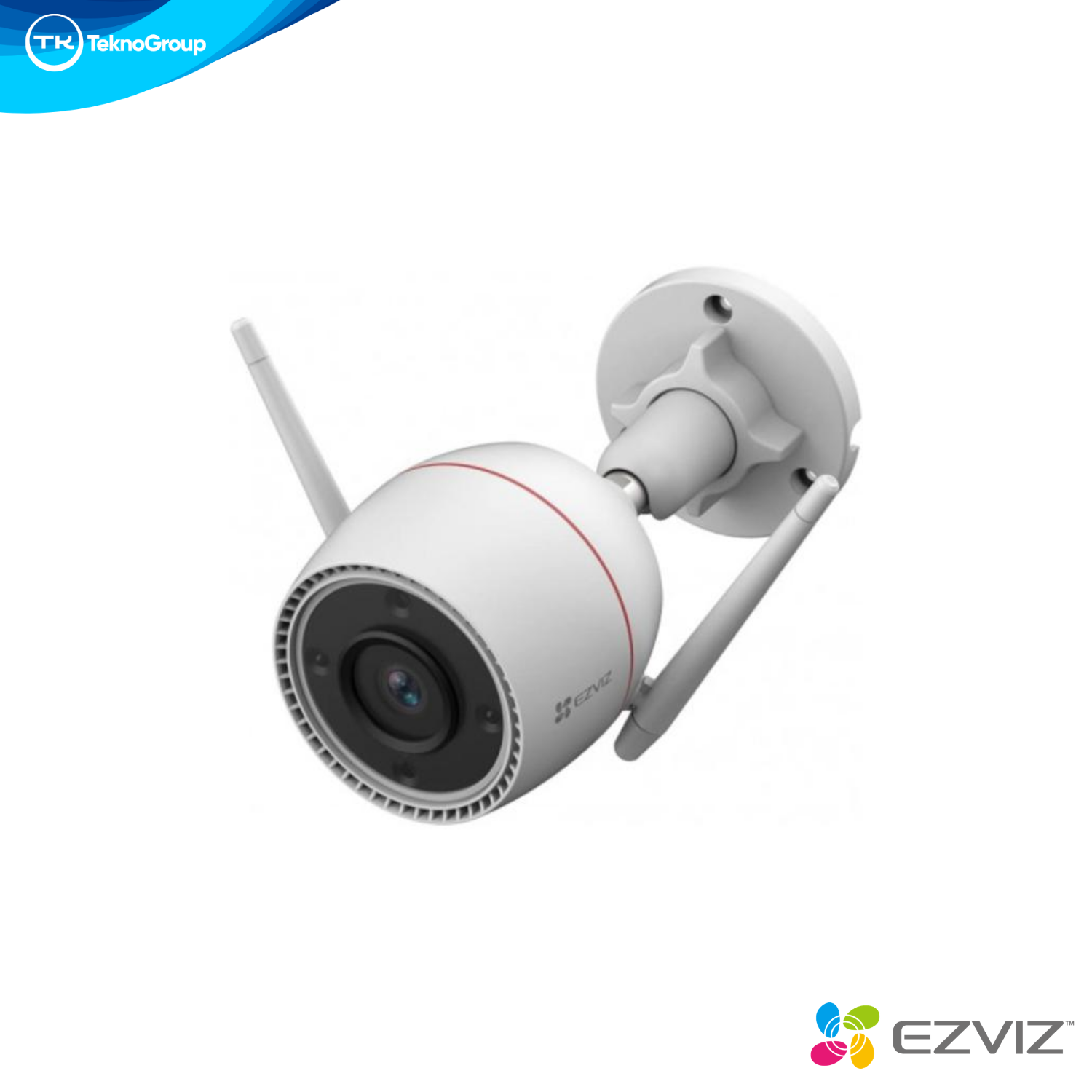 Cámara Exterior Bullet Wi-Fi 2K 3MP Lente 2.8mm EZVIZ - Visión Nocturna 30m, Micrófono, Detección, IP67 y MicroSD 256GB