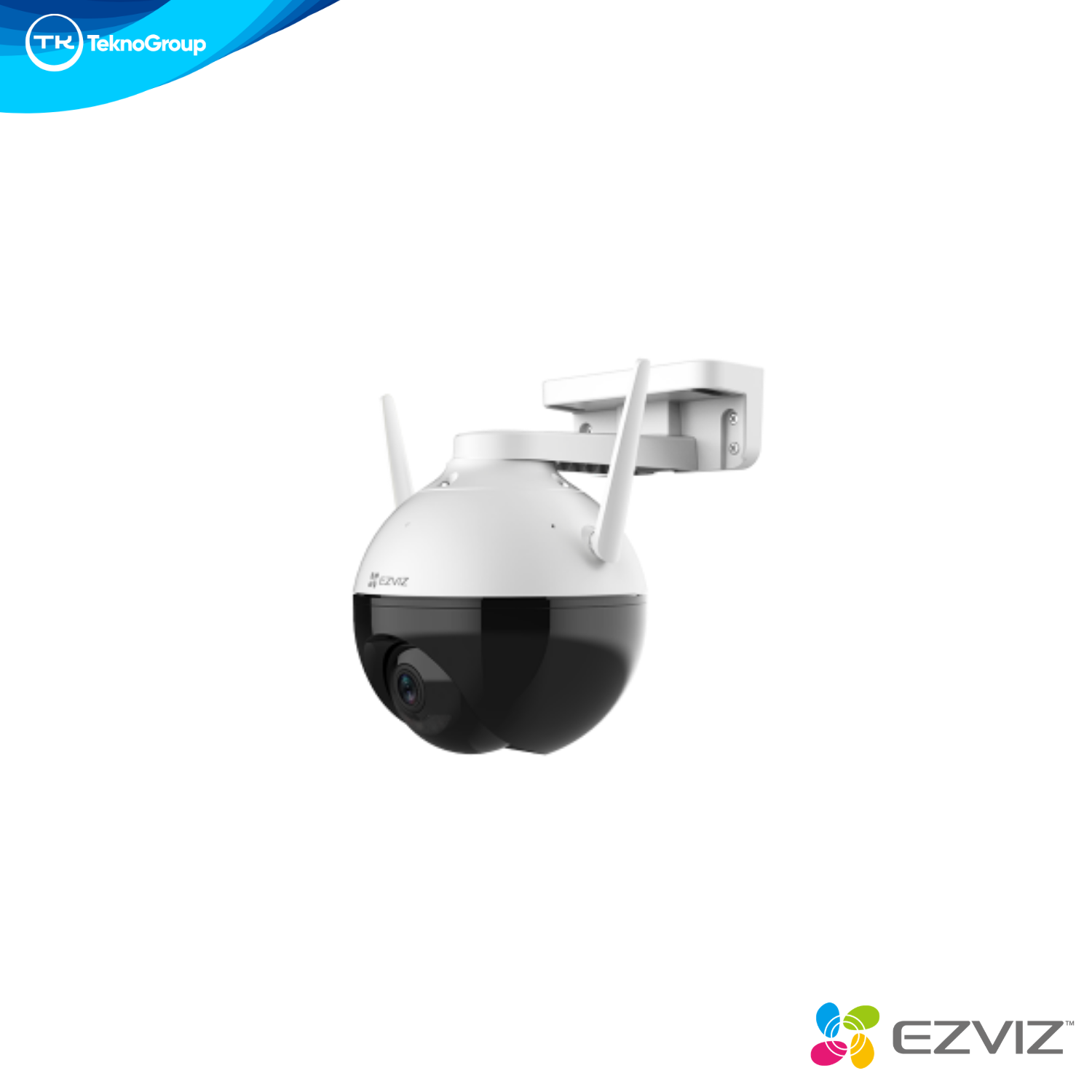 Cámara Exterior Pan & Tilt Wi-Fi 1080p 2MP EZVIZ - Giro 352°/95°, IA Humana, Visión Color 30m, Micrófono, Luz e IP65