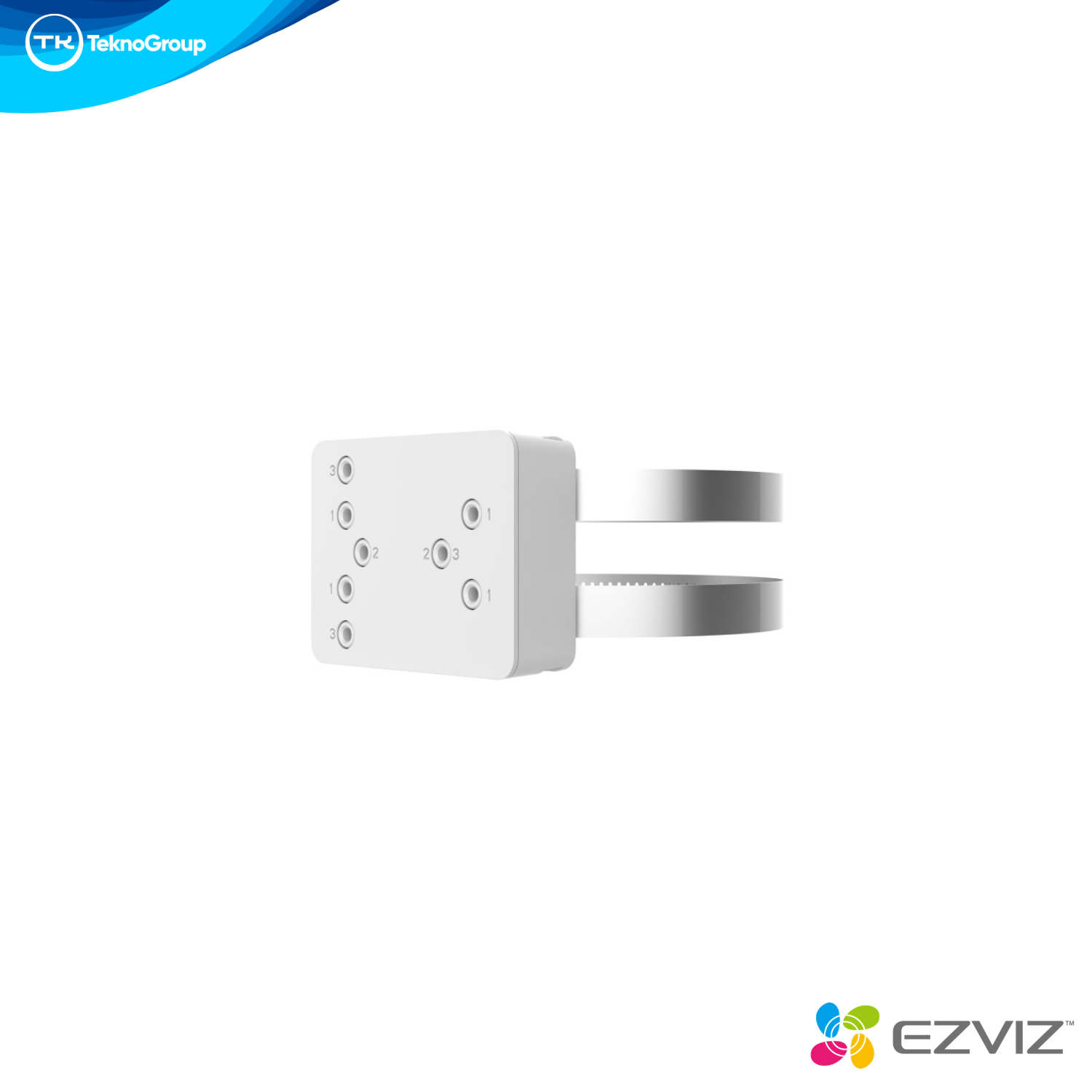 Soporte para Cámara a Batería y Panel Solar EZVIZ - Montaje en Postes y Árboles (67-127mm) con Abrazaderas Acero