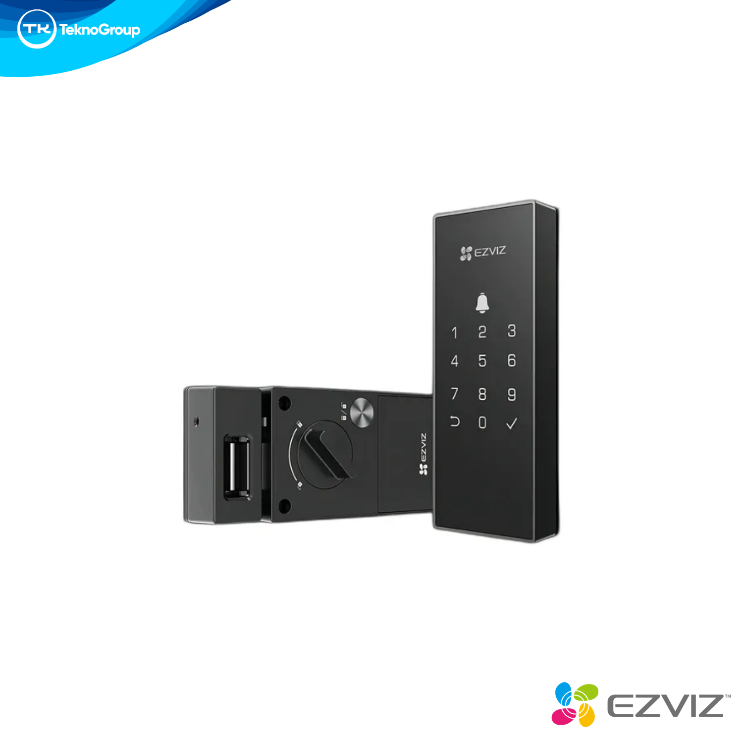 Cerrojo Inteligente Wi-Fi Sin Hub EZVIZ - App, Múltiples Desbloqueos, Alertas, Enlace Cámaras, Antiespía, Alarma y USB-C