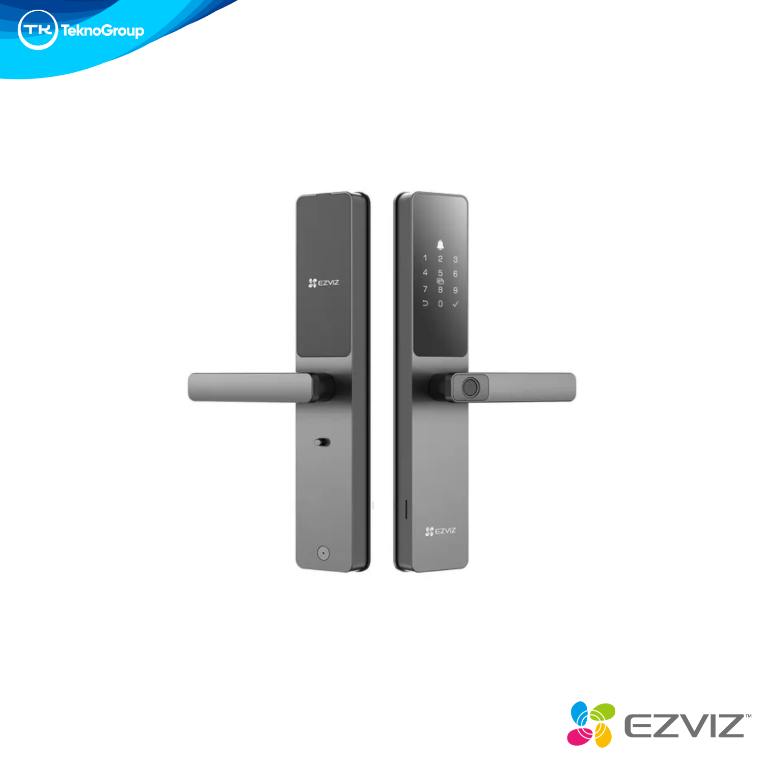 Cerradura Inteligente Wi-Fi EZVIZ - Huella, App, Timbre, Enlace Cámaras, Código Temporal, Antiespionaje y Batería Baja