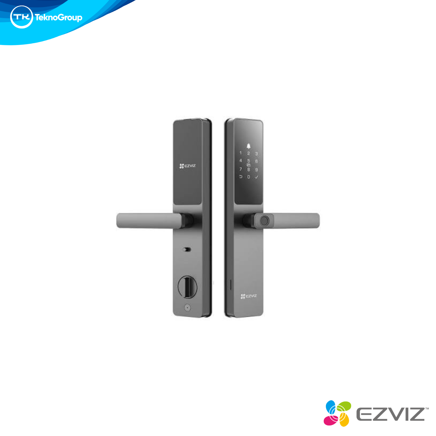 Cerradura Inteligente Wi-Fi EZVIZ - Huella, PIN, Tarjeta, Bluetooth, Desbloqueo Remoto, Modo Privacidad, IP65 y 365 Días