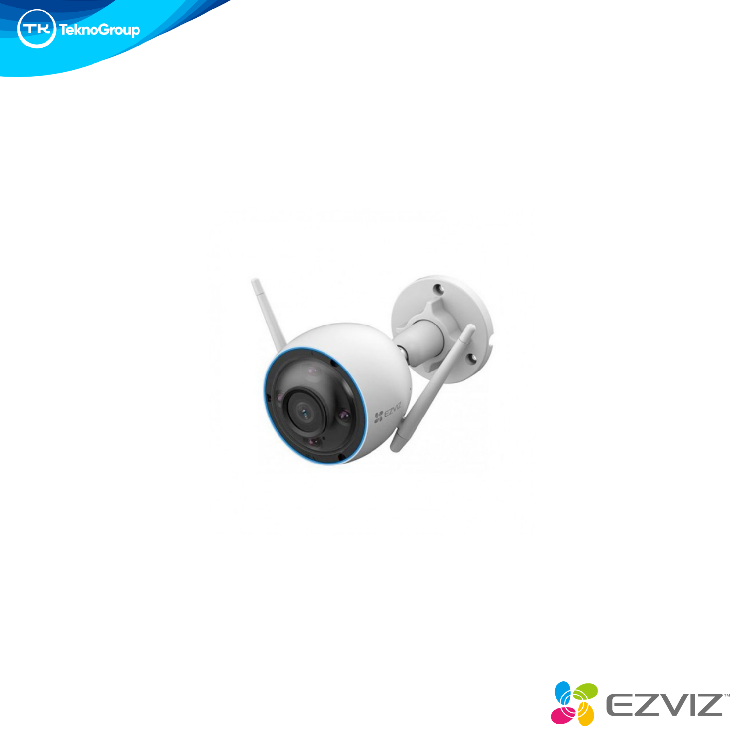 Cámara Exterior Bullet Wi-Fi 2K EZVIZ - Cuerpo Metálico, Visión Color, IA Personas/Autos, Audio 2 Vías, Sirena, Luz e IP67
