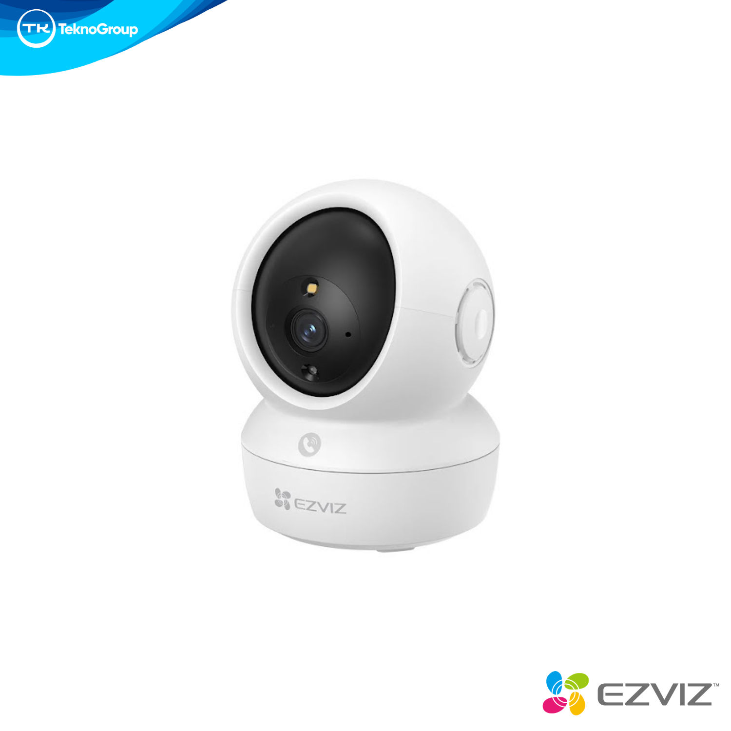 Cámara Domo Interior Wi-Fi 2K 3MP EZVIZ - Giro 340°/55°, Patrulla, IA Humanos/Mascotas, Botón Llamada, IR 10m y MicroSD 512GB