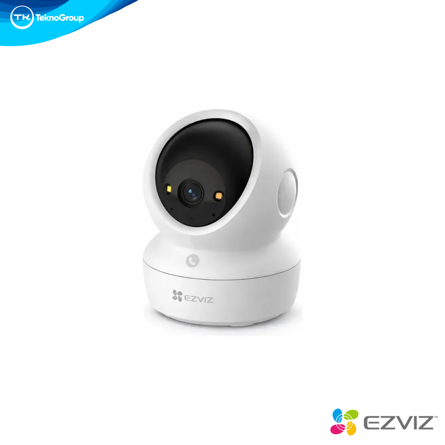 Cámara Interior Doble Lente Wi-Fi 6 4K 8MP EZVIZ - Fijo + Pan & Tilt, IA Humana, Visión Color, Botón Llamada y MicroSD 512GB