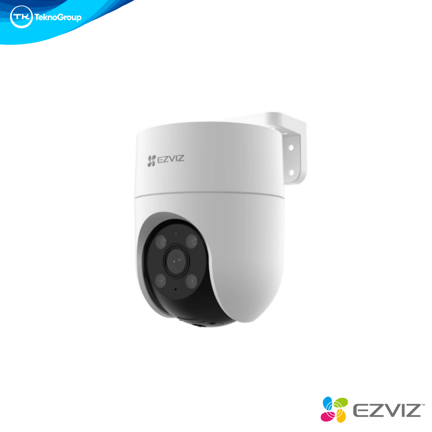 Cámara Exterior Pan & Tilt Wi-Fi 4MP EZVIZ - Giro 360°, Auto-Zoom IA, Visión Color, Puntos Guardados, Sirena, Luz e Intemperie