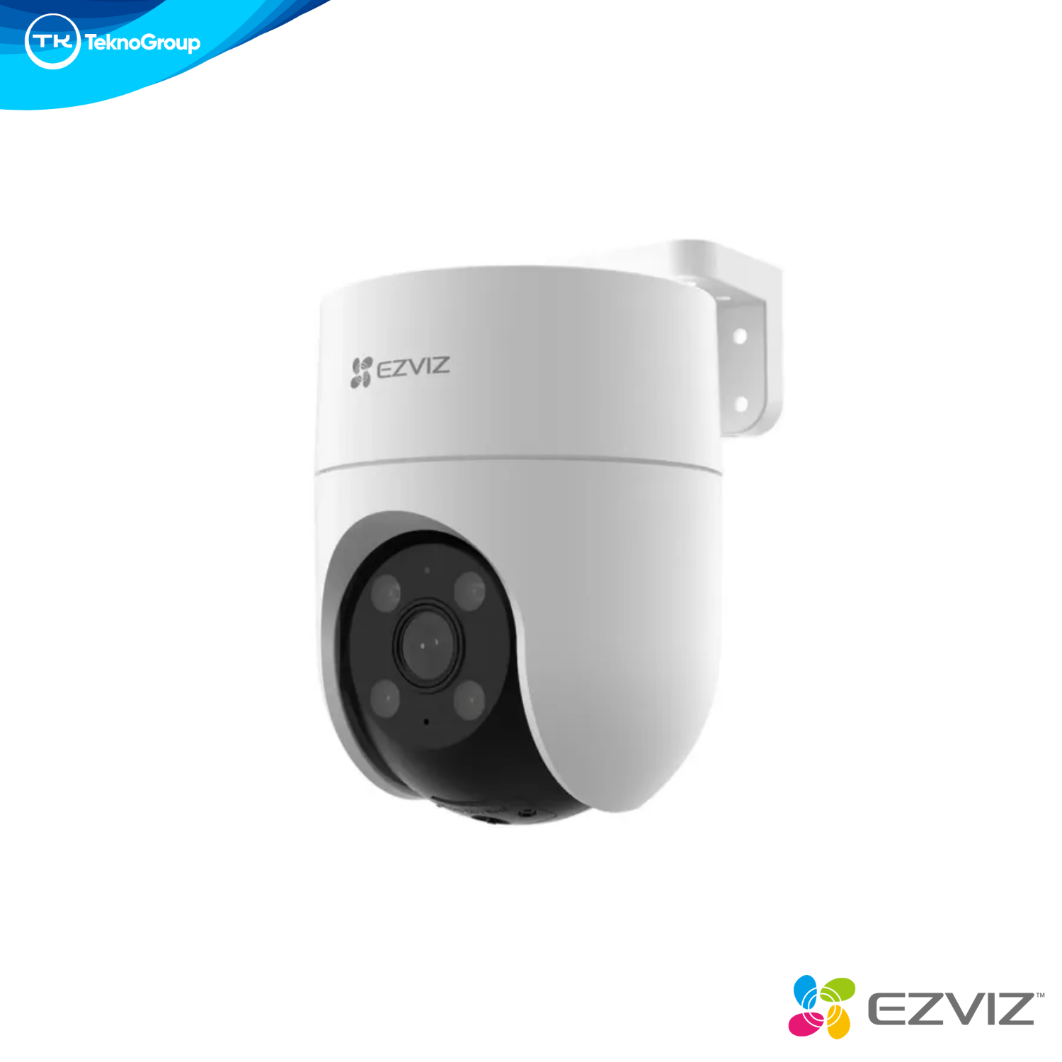 Cámara Exterior Pan & Tilt 4G LTE 2K EZVIZ - Chip Nano SIM, Giro 360°, Visión Color 30m, IA Personas/Autos, Sirena e Intemperie
