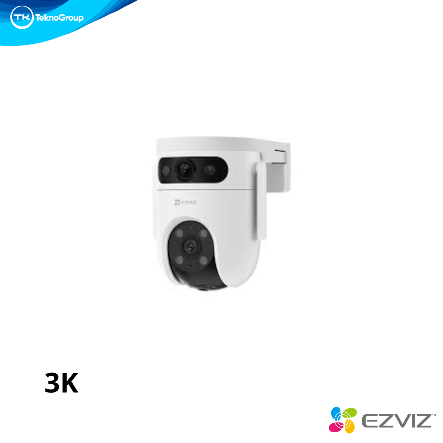 Cámara Exterior Doble Lente Wi-Fi 3K+3K 10MP EZVIZ - Pan & Tilt, Co-Detección IA, Vista con 1 Toque, Color 40m y MicroSD