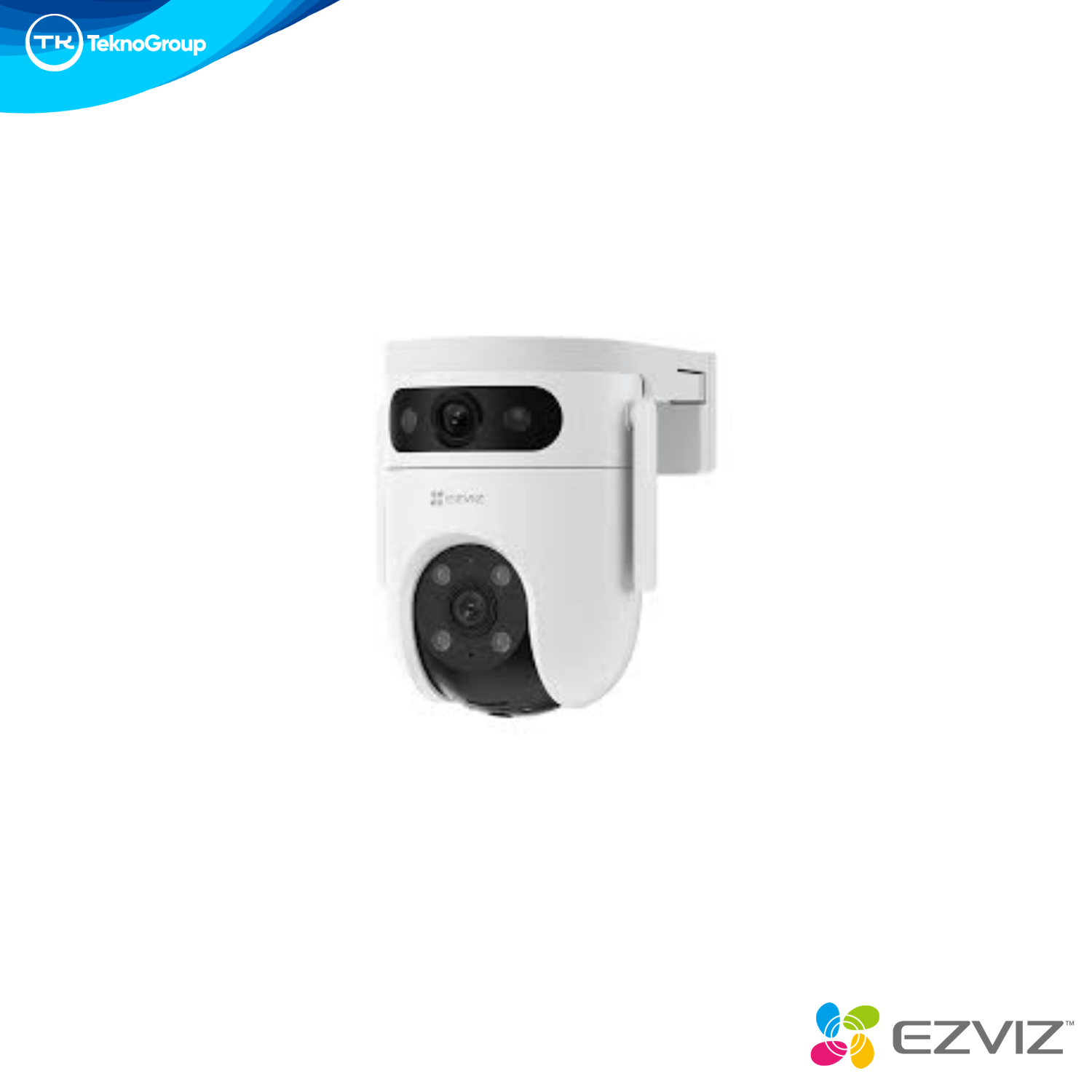 Cámara Exterior Doble Lente Wi-Fi 2K+2K EZVIZ - Giro 350°/80°, Co-Detección IA, 2 Modos Patrullaje, Color y MicroSD 512GB
