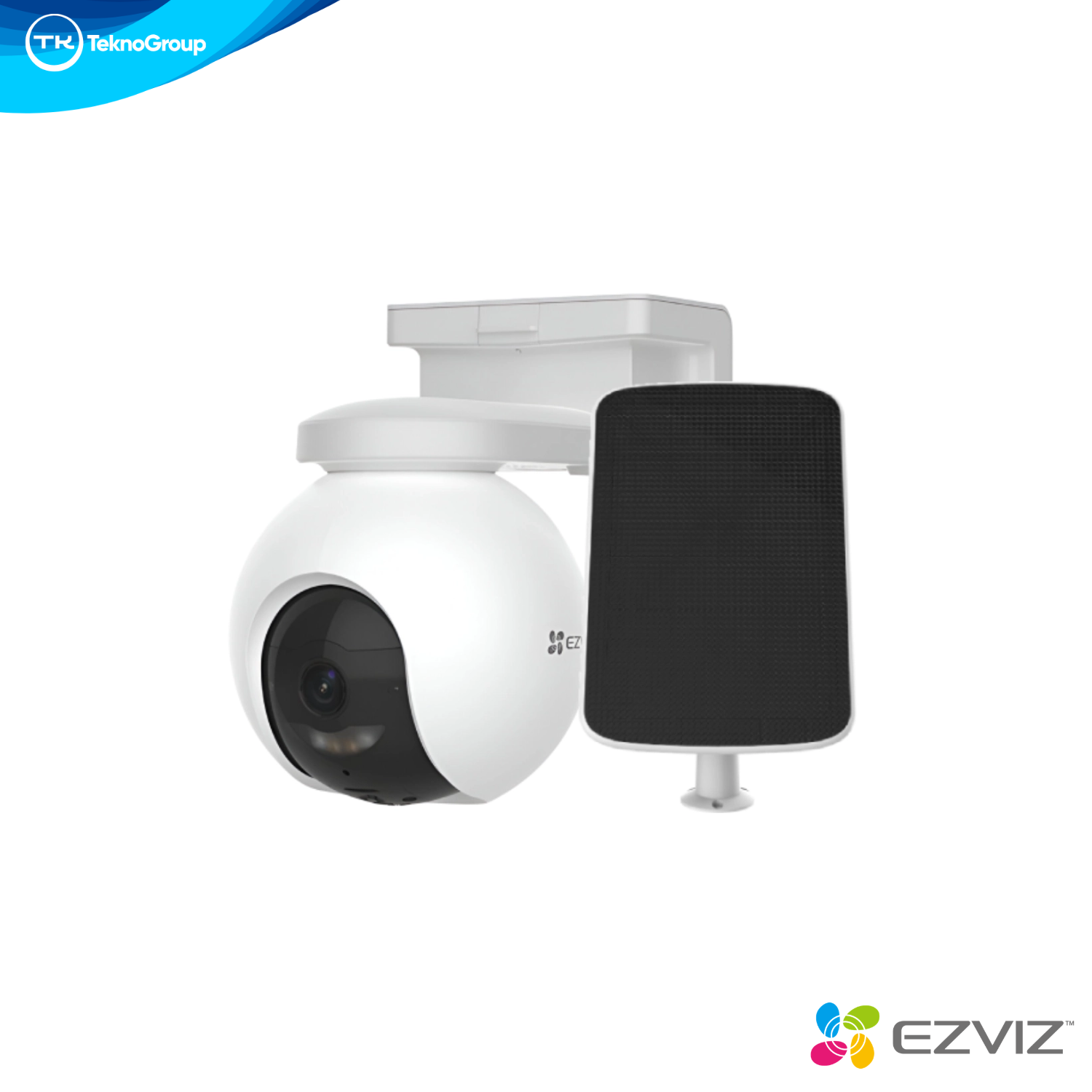 Cámara a Batería 4MP con Panel Solar EZVIZ - Giro 360°, Memoria 32GB, Color 24/7, Detección Humana IA, Wi-Fi e Intemperie IP65