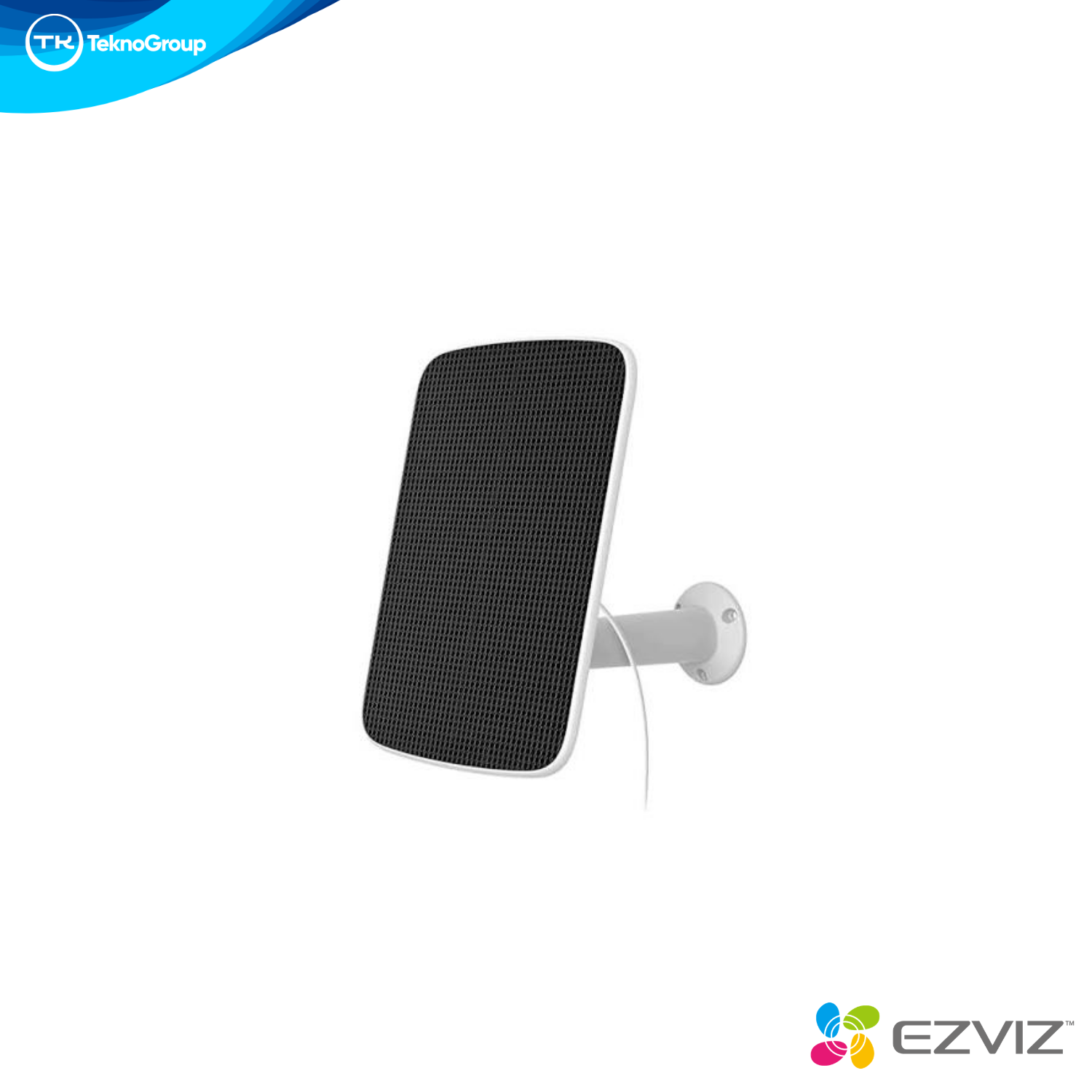 Panel Solar 5W EZVIZ Type-C - Celdas Monocristalinas, Cable 3m, Soporte 360°, IP65 para Cámaras a Batería