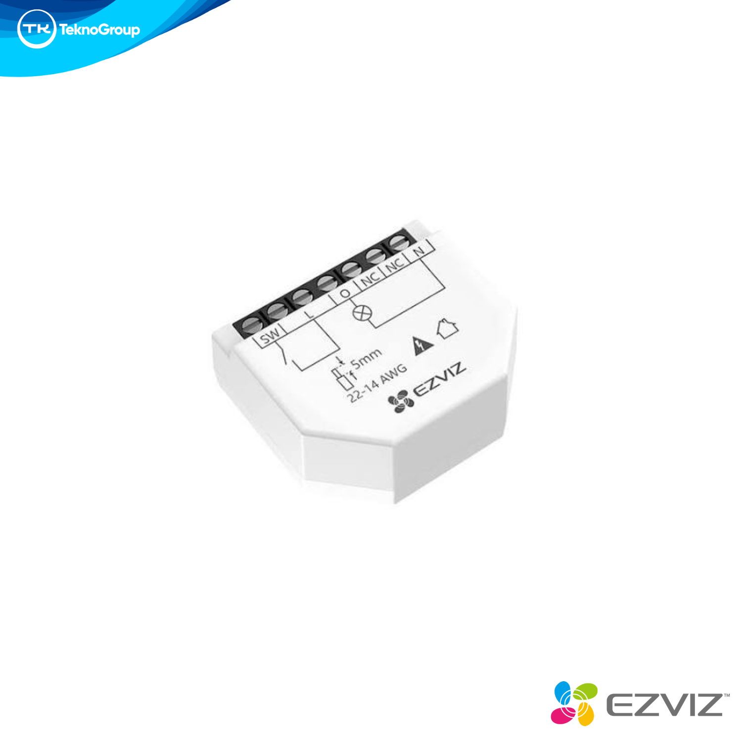 Relé Inteligente Wi-Fi EZVIZ T35W - Medidor Consumo, Control App EZVIZ, Sobrecarga, Horarios, Alexa y Google