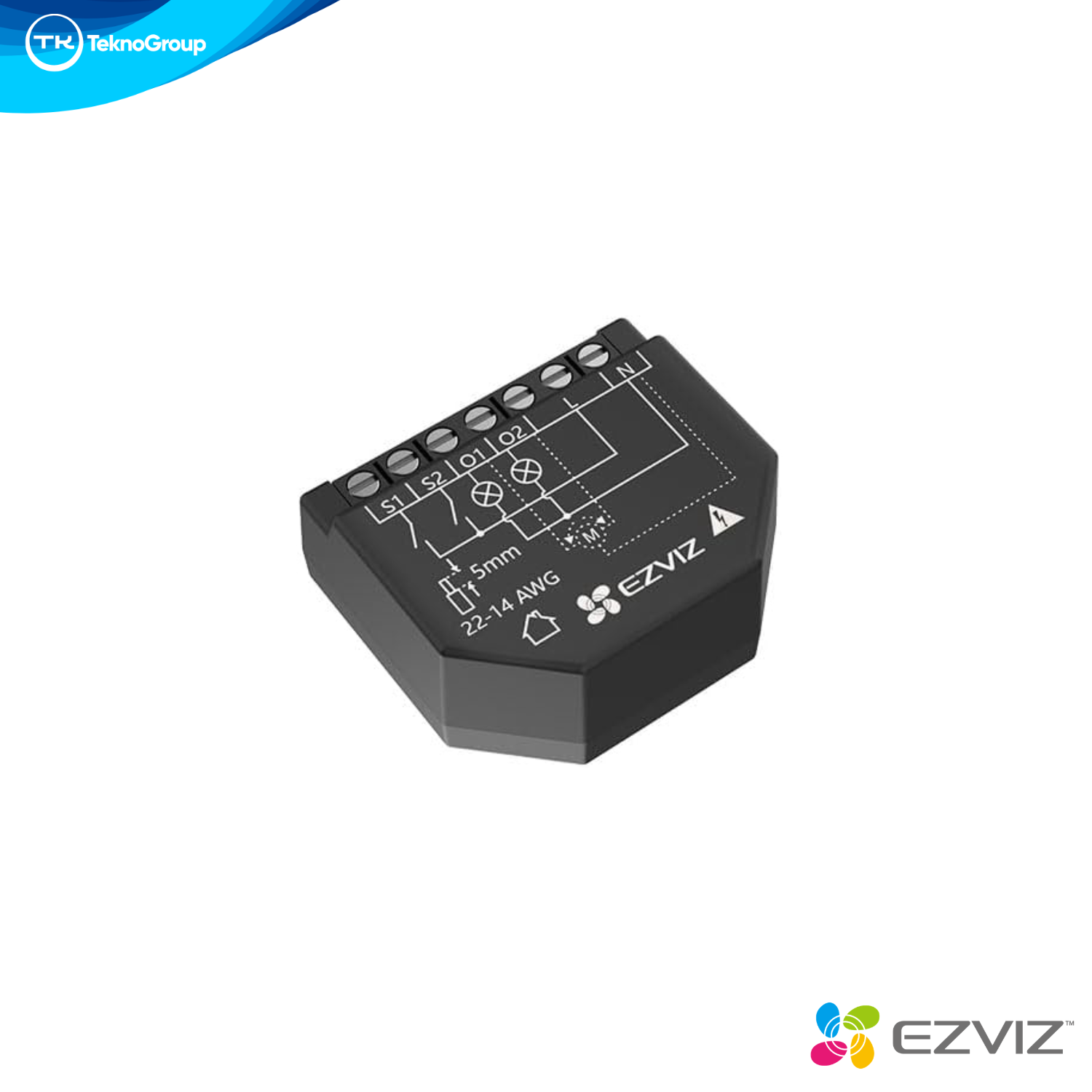 Relé Inteligente Wi-Fi 2 Canales EZVIZ T36WM - Matter, Medidor Consumo, Sobrecarga, App EZVIZ, Alexa y Google