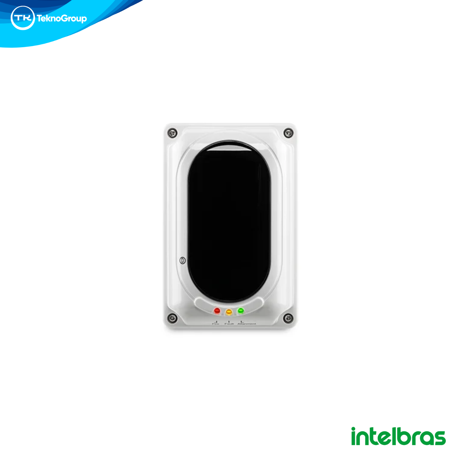 Detector de Humo Lineal Óptico Intelbras 8 a 100 Metros 24V - Salida por Contacto Seco Alarma y Falla para Techos Altos y Naves Industriales