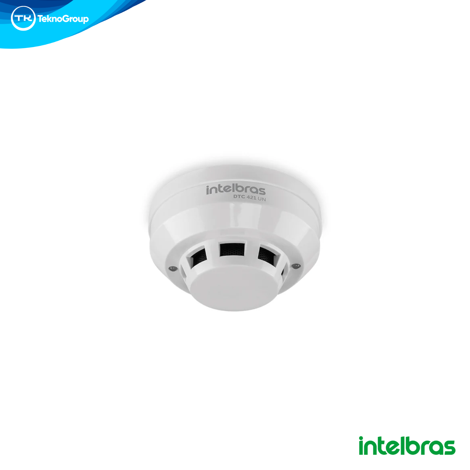 Detector de Temperatura Convencional 4 Hilos y 2 Hilos Intelbras 12V/24V - Universal, Sensor Térmico, LED de Estado y Bajo Consumo