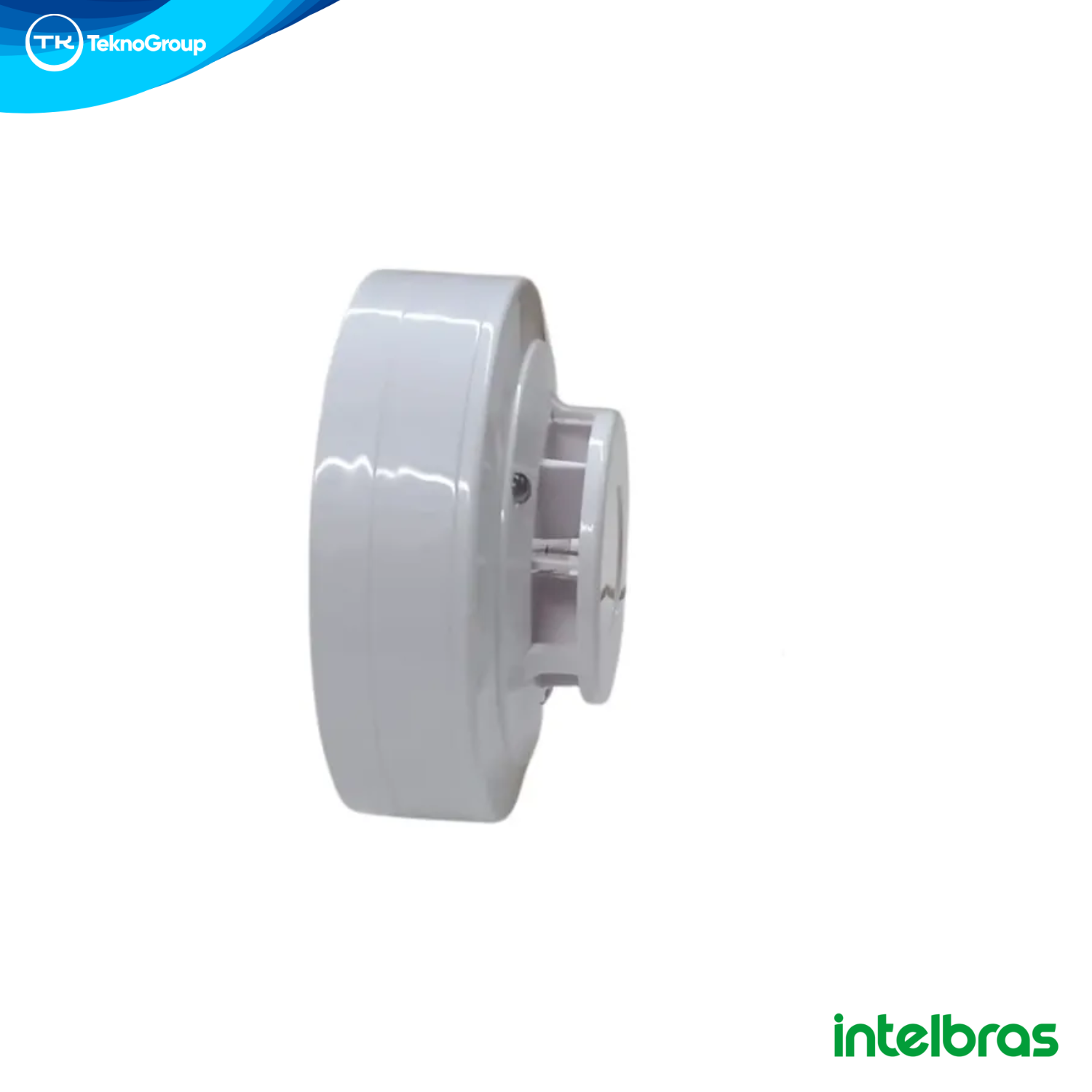 Detector de Temperatura Convencional 4 Hilos Intelbras 12V/24V - Full Vision 360°, Sensor Térmico Termovelocimétrico, LED y Bajo Consumo