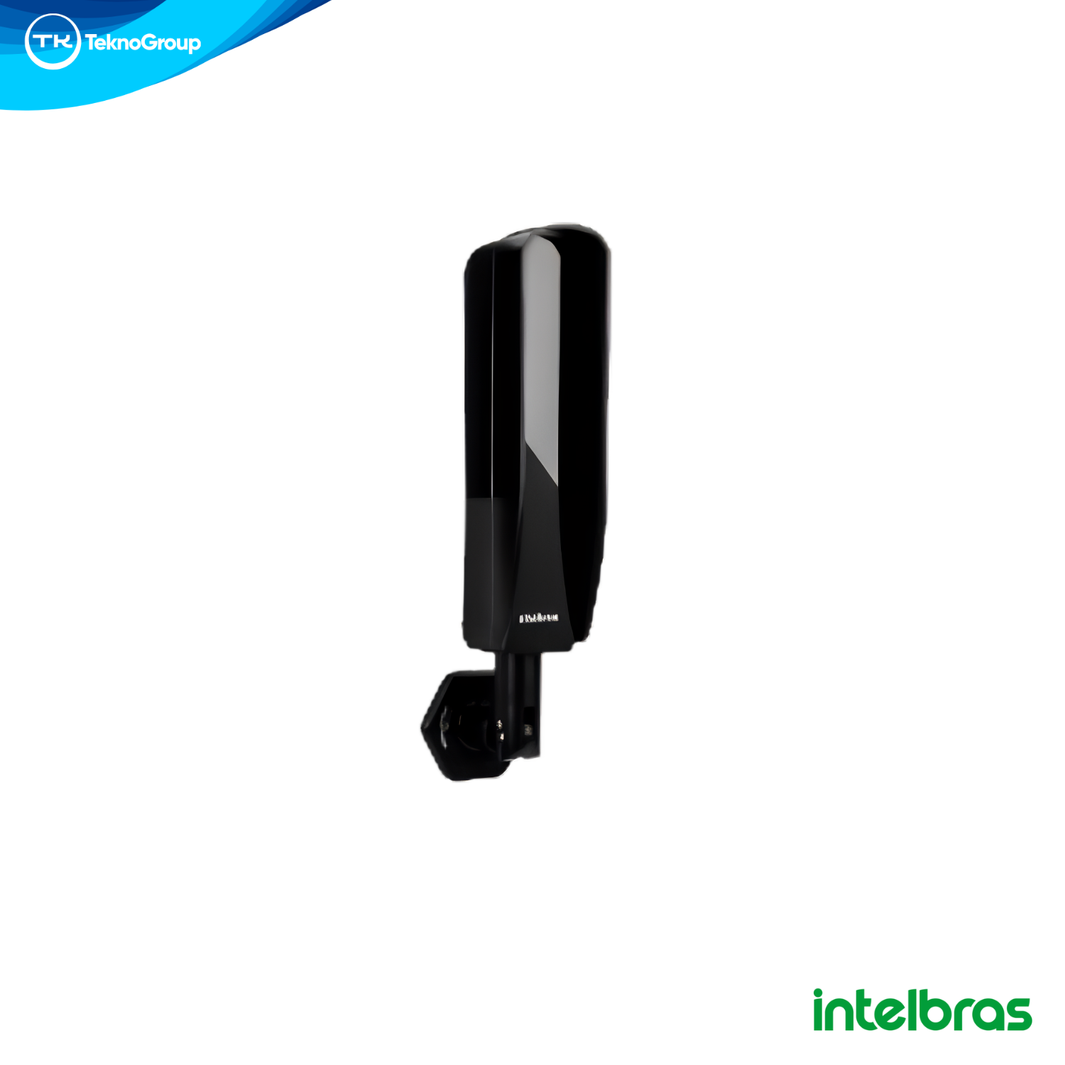 Barrera Infrarroja Inalámbrica de Exterior Intelbras Doble Haz 40m - Baterías Incluidas 2 Años, Soporte Articulado, Transmisión 1000m y Grado IP65