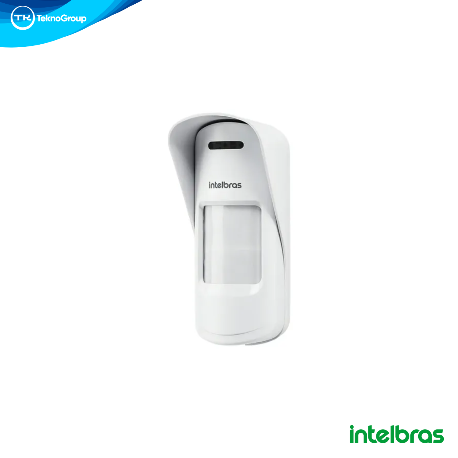 Sensor de Movimiento Triple Tecnología Exterior Intelbras - Doble PIR y Microondas, Cobertura 110° y 12m, Pet 30kg y Soporte Incluido