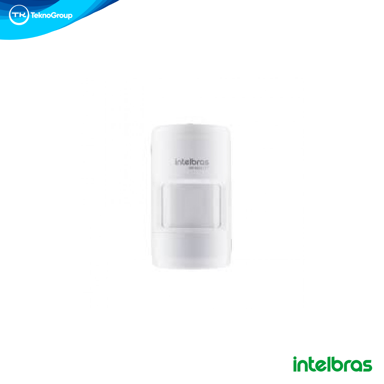 Sensor PIR Inalámbrico Intelbras Serie 8000 - Cobertura 90° y 12m, Pet Inmune 20kg, Alcance 1000m, Doble Tamper y Batería Incluida