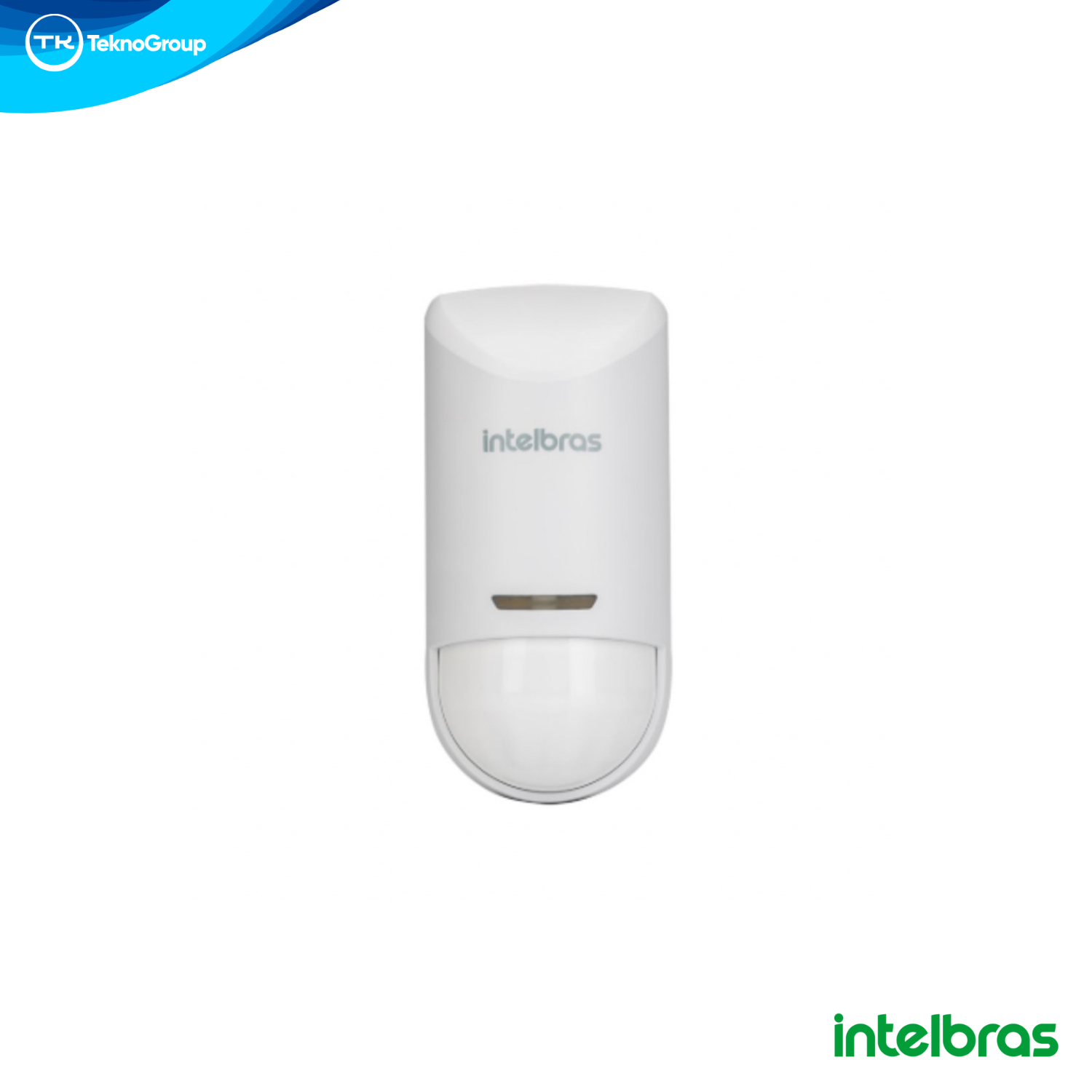 Sensor de Movimiento Triple Tecnología Semi-Intemperie Intelbras - Cobertura 110° y 12m, Lente Look Down, Pet 15kg y Anticamuflaje