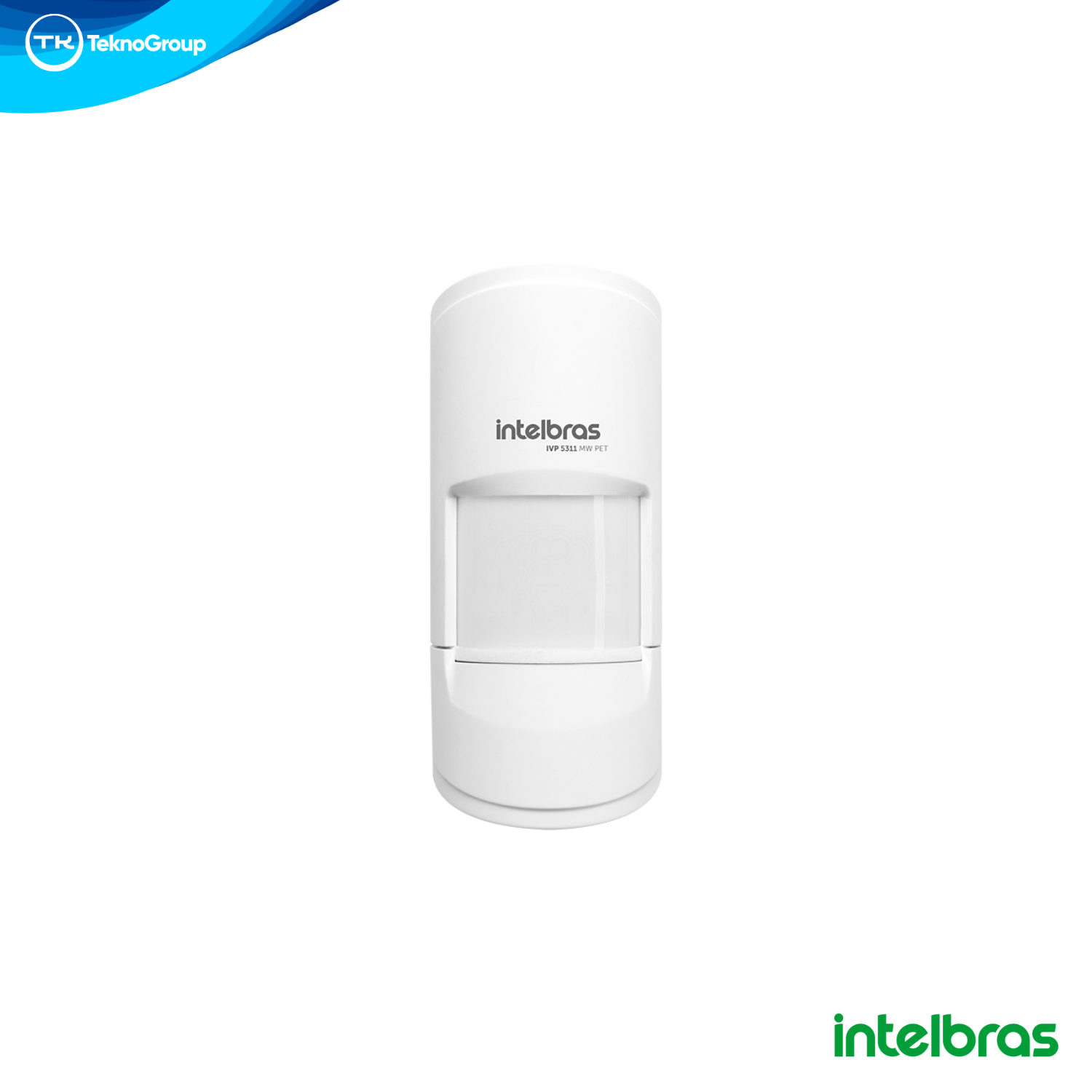 Sensor de Movimiento Triple Tecnología Semi-Intemperie Intelbras - Cobertura 90° y 12m, Pet 20kg, Anticamuflaje y 4 Sensibilidades