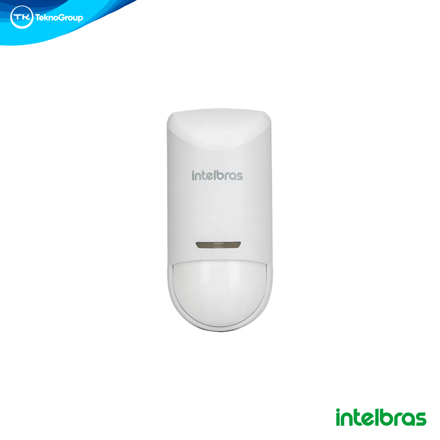 Sensor de Movimiento Triple Tecnología Intelbras - Antienmascaramiento, Look Down, Cobertura 110° y 12m, Pet 15kg y Soporte Incluido