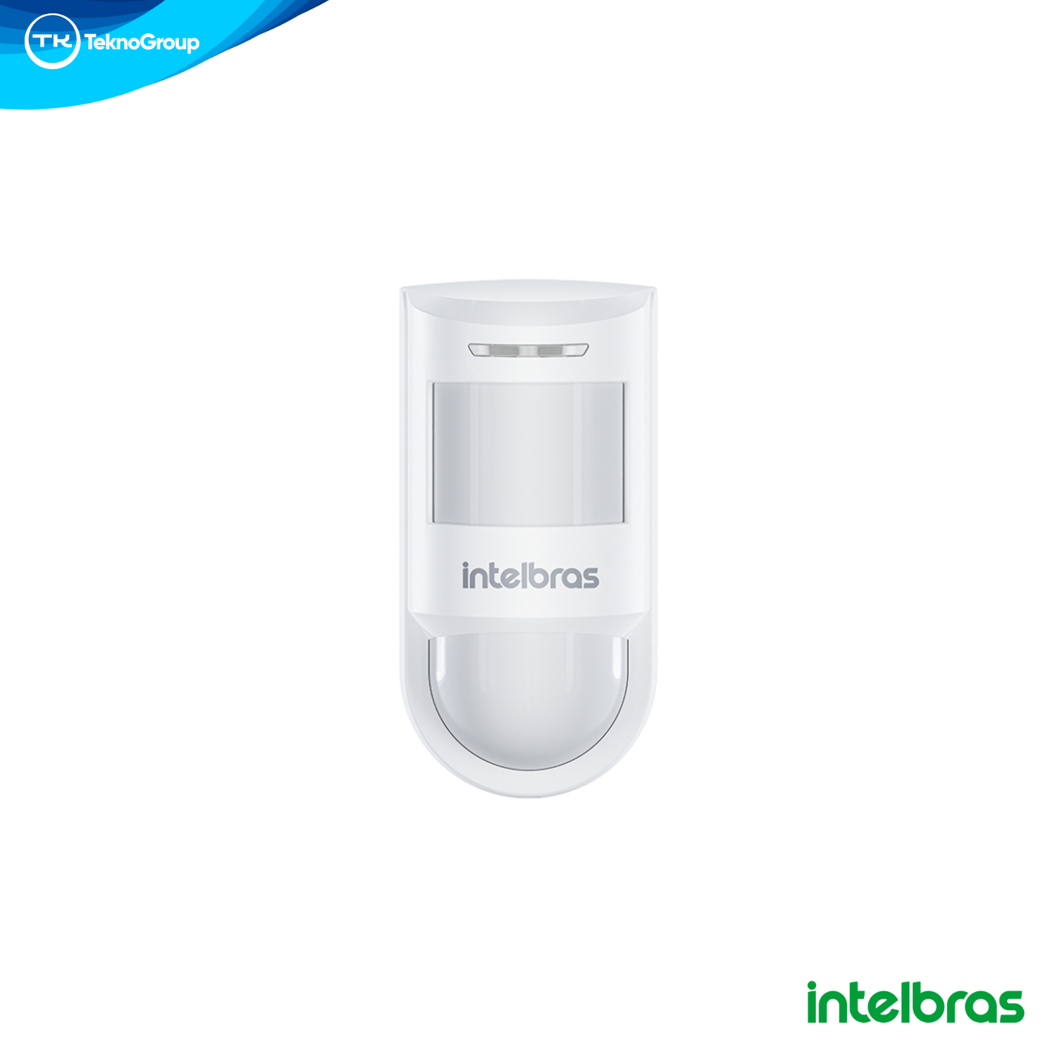 Sensor de Movimiento Triple Tecnología Cableado Intelbras - Cobertura 110° y 18m, Antienmascaramiento, Anticamuflaje y Zona Look Down