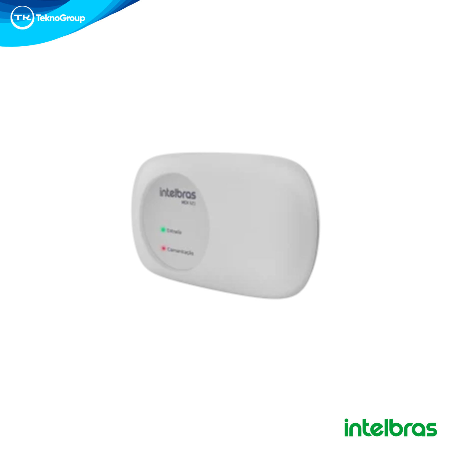 Módulo de Entrada Direccionable 2 Hilos Intelbras 24V para Centrales CIE - Supervisión de Contacto Seco, LED de Estado y Bajo Consumo