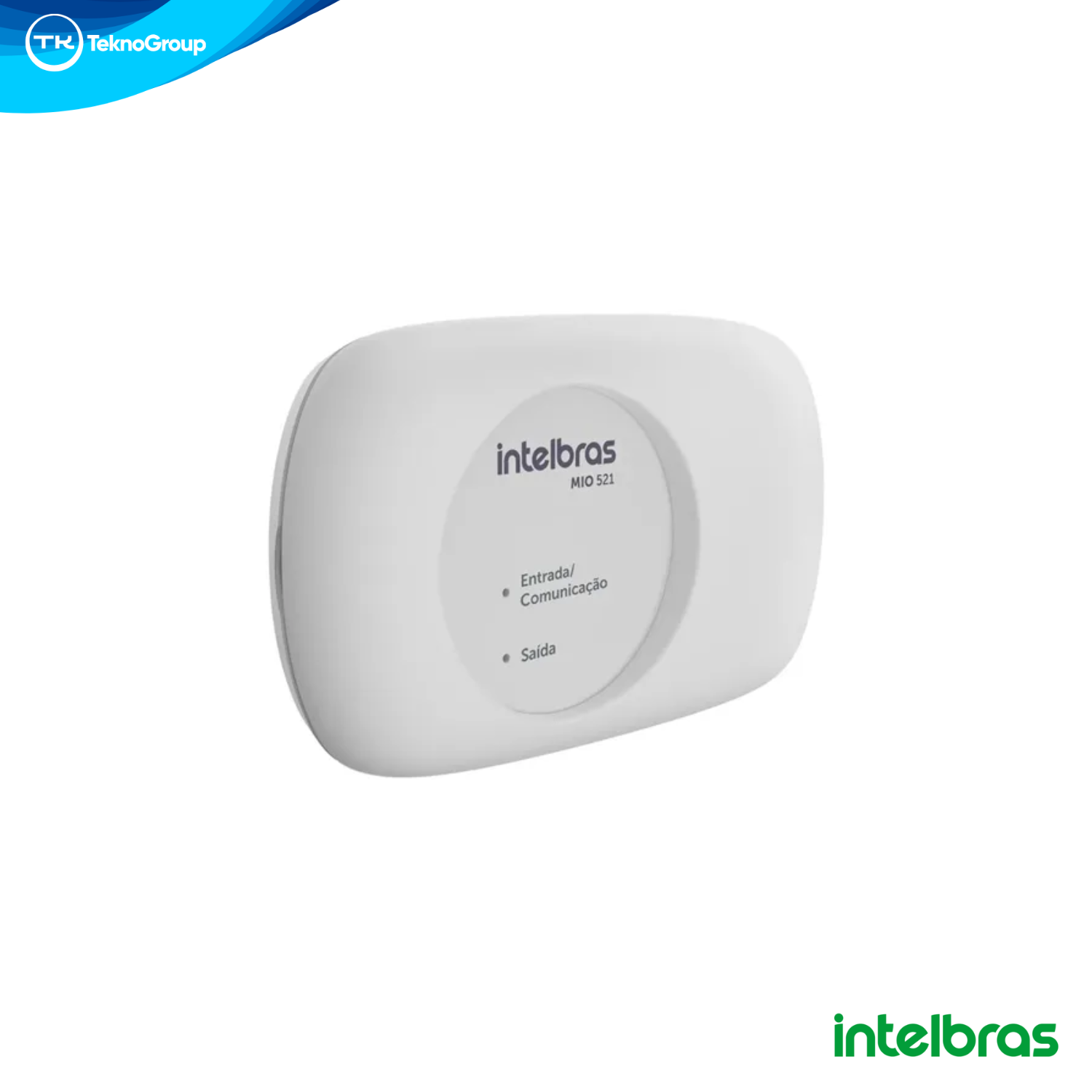 Módulo de Entrada y Salida Direccionable 4 Hilos Intelbras 24V para Centrales CIE - Supervisión de Contacto Seco, Relé de Control y LED
