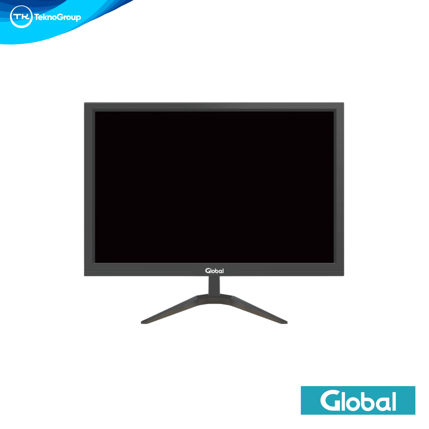 Monitor de Oficina 23.6 Pulgadas Full HD Global Electronics - Resolución 1920x1080, Entradas HDMI y VGA, Base en V e Incluye Cable HDMI