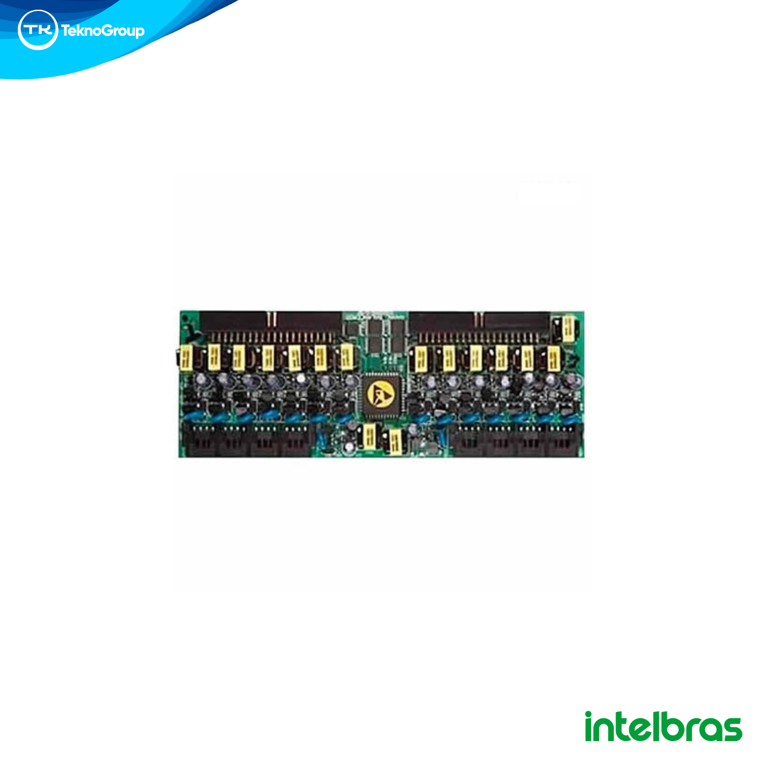 Placa de Expansión de 16 Extensiones para Centrales Condominales Intelbras - Compatible con Comunic 80 y CP 112, Alta Confiabilidad